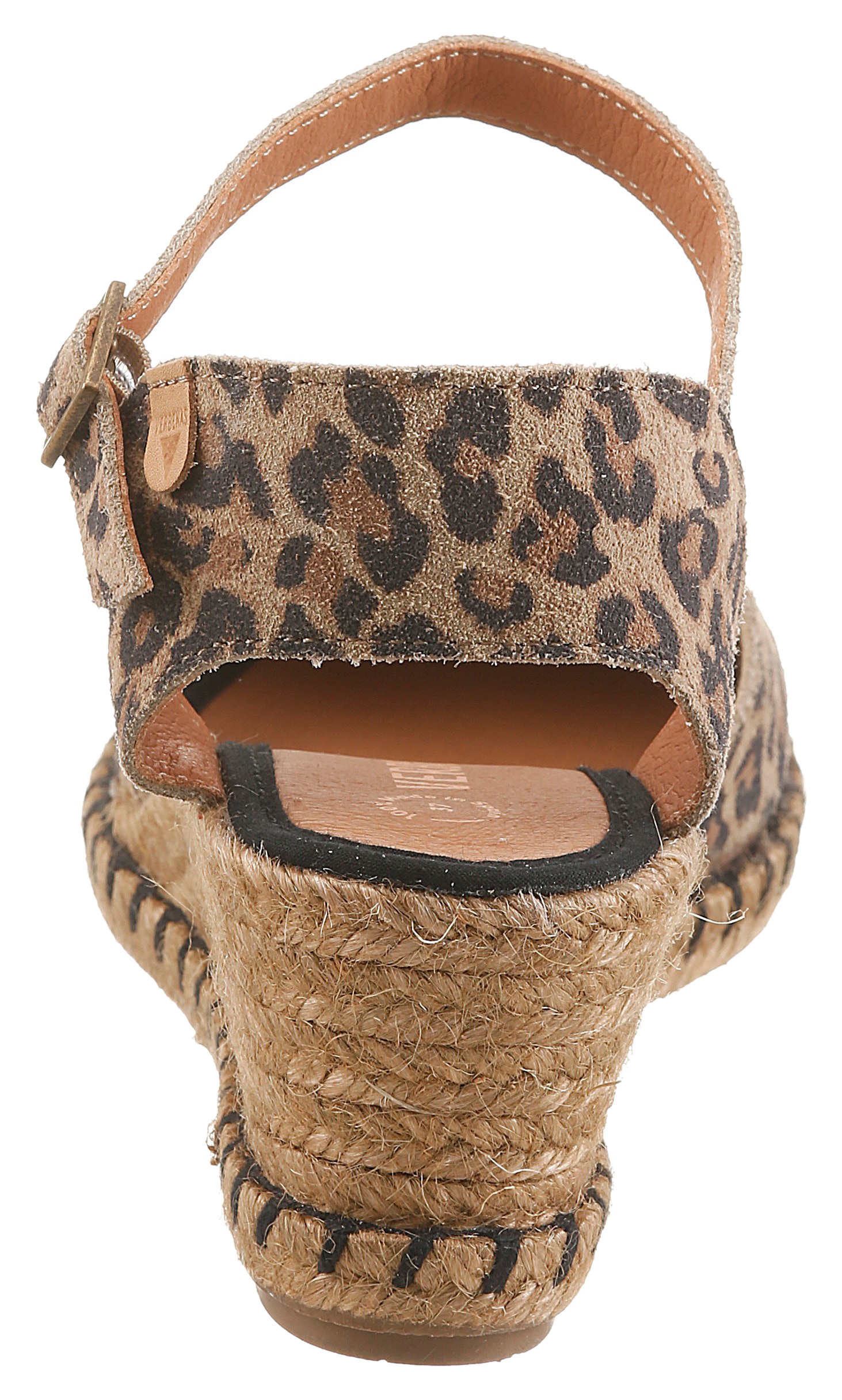 VERBENAS Slingpumps »MALENA LEO«  Keilsandalette, Sommerschuh, Urlaubsschuh im Leo-Look