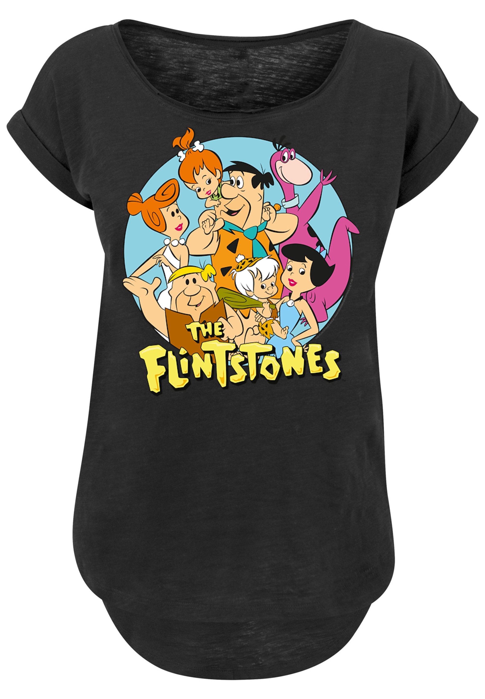 F4NT4STIC T-Shirt "Die Familie Feuerstein Group Circle" Damen,Premium Merch günstig online kaufen