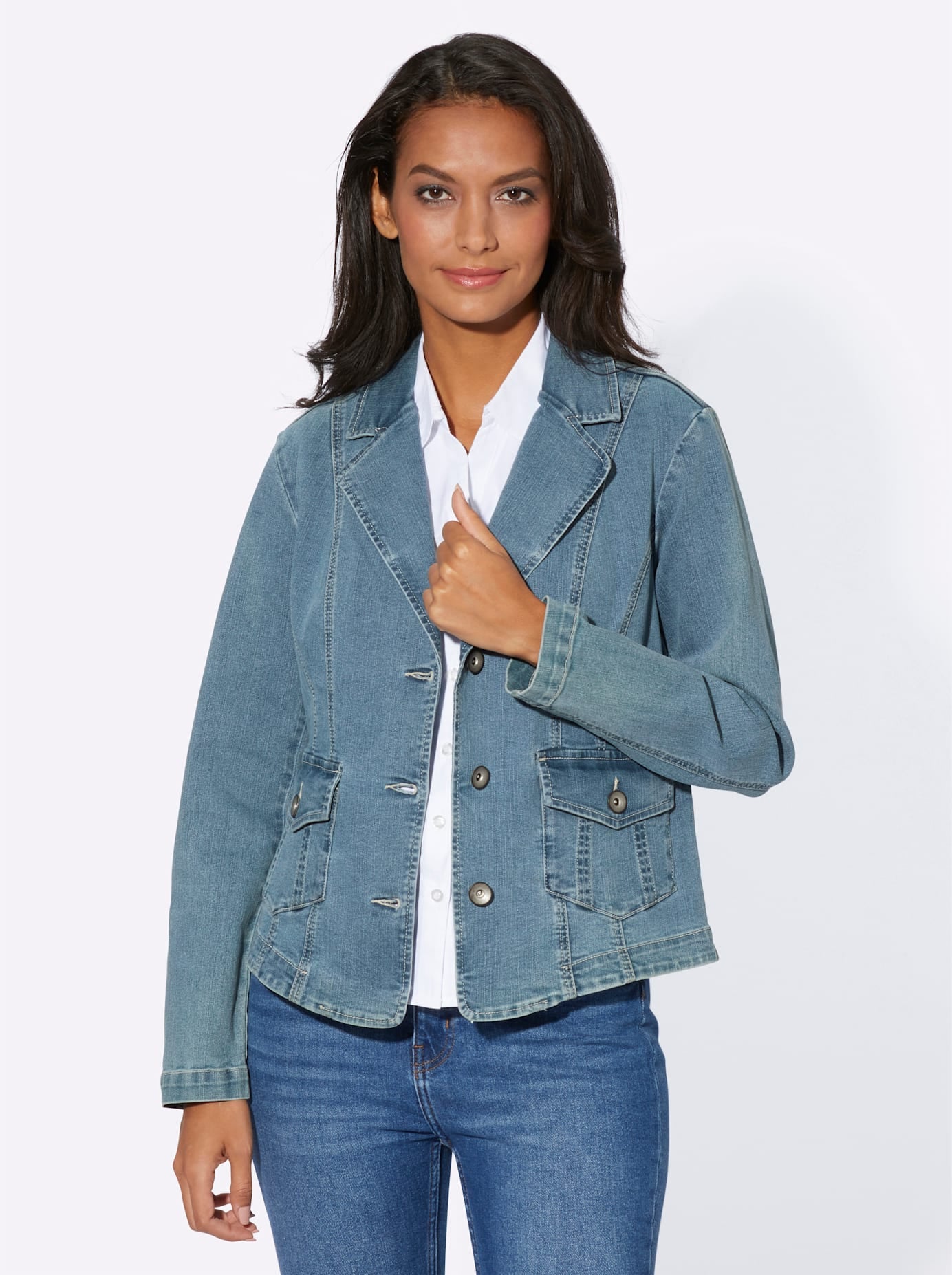 Casual Looks Jeansblazer "Jeans-Blazer" günstig online kaufen