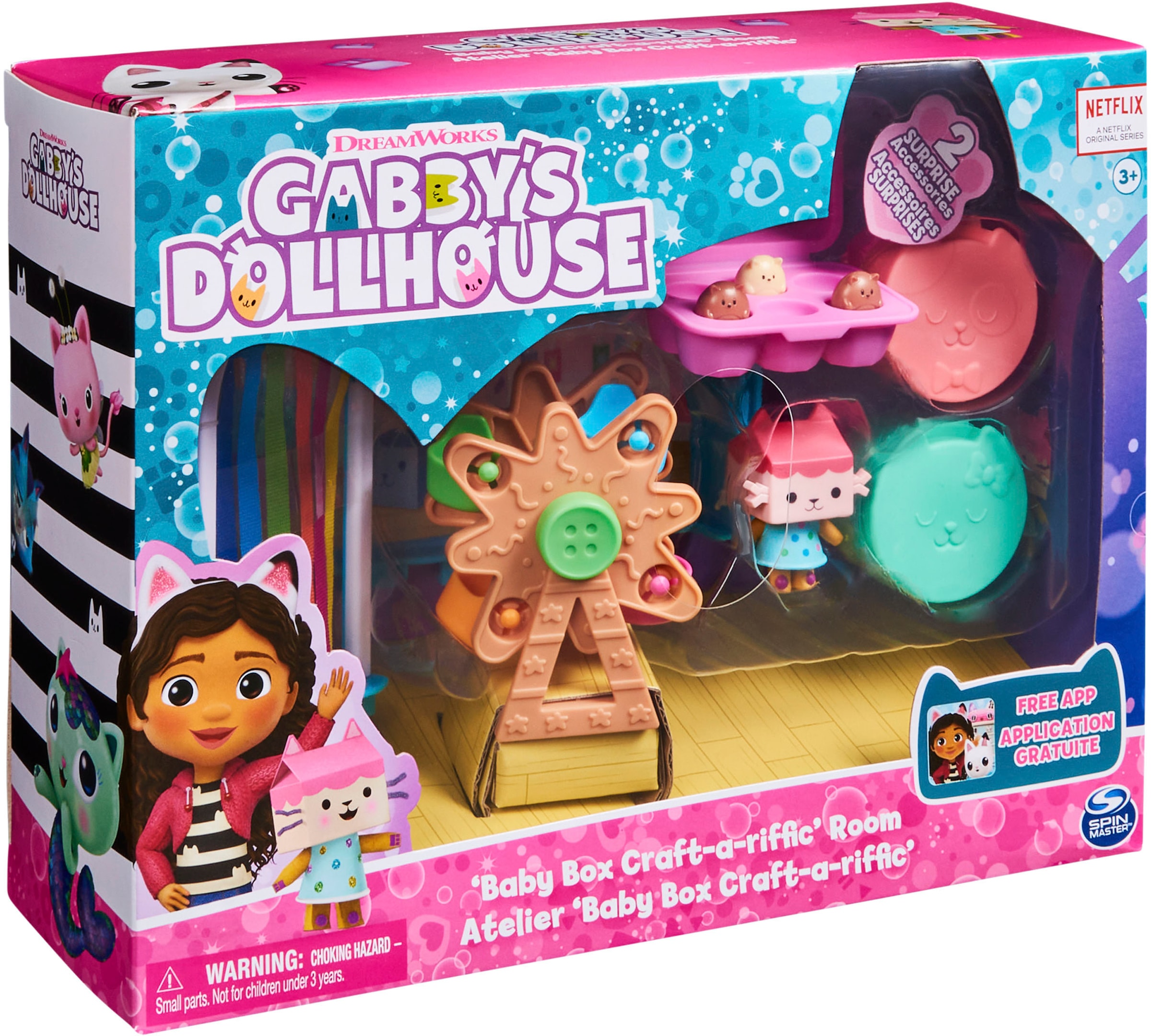 Spin Master Spielwelt »Gabby's Dollhouse – Deluxe Room – Baby Box' Bastelzimmer«