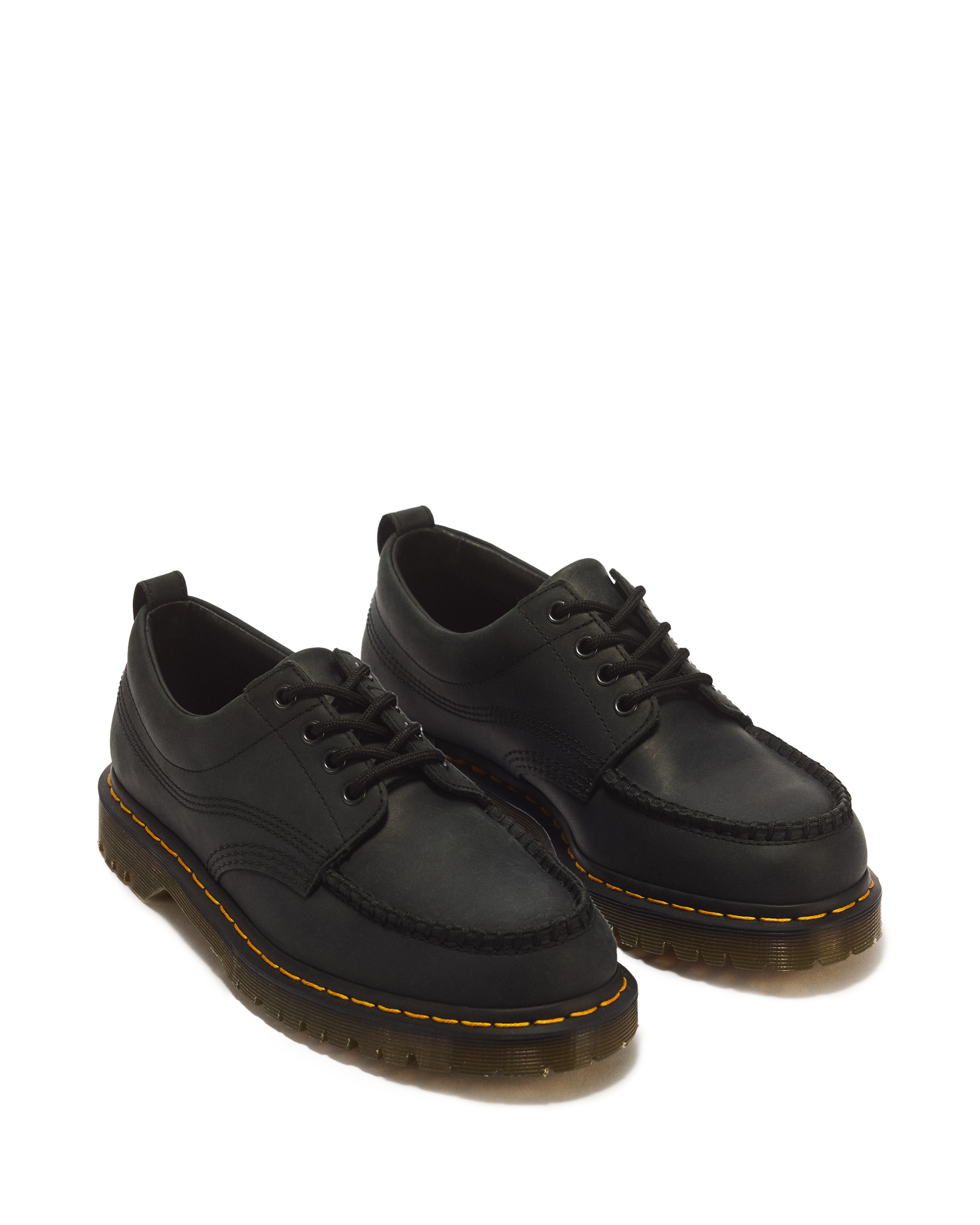 DR. MARTENS Schnürschuh "Lowell" Blockabsatz, Plateau, Halbschuh mit modischen Ziernäthen