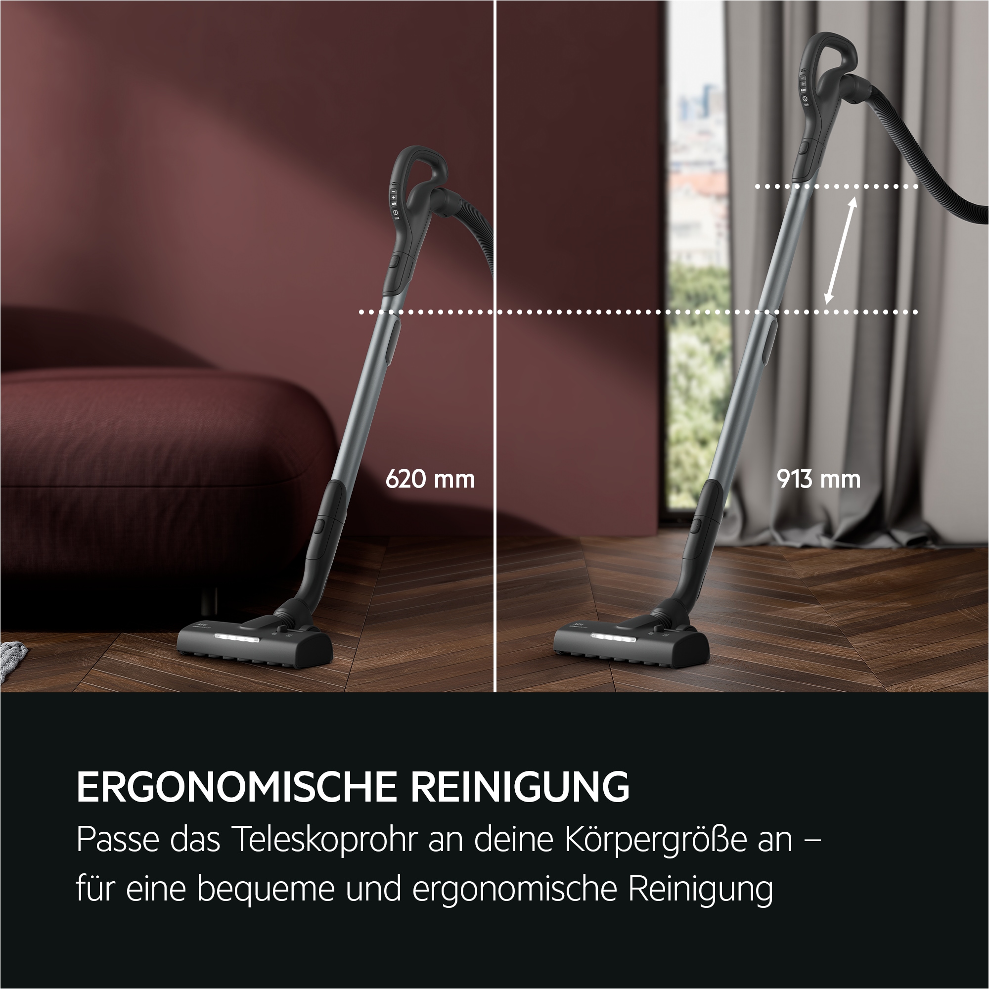 AEG Bodenstaubsauger »ULTIMATE 8000 STAUBSAUGER (AB81U1SW)«, 650 W, mit Beutel, Starke Saugkraft, Automodus, inkl. Zusatzdüsen, 48 % Recyclingmaterial