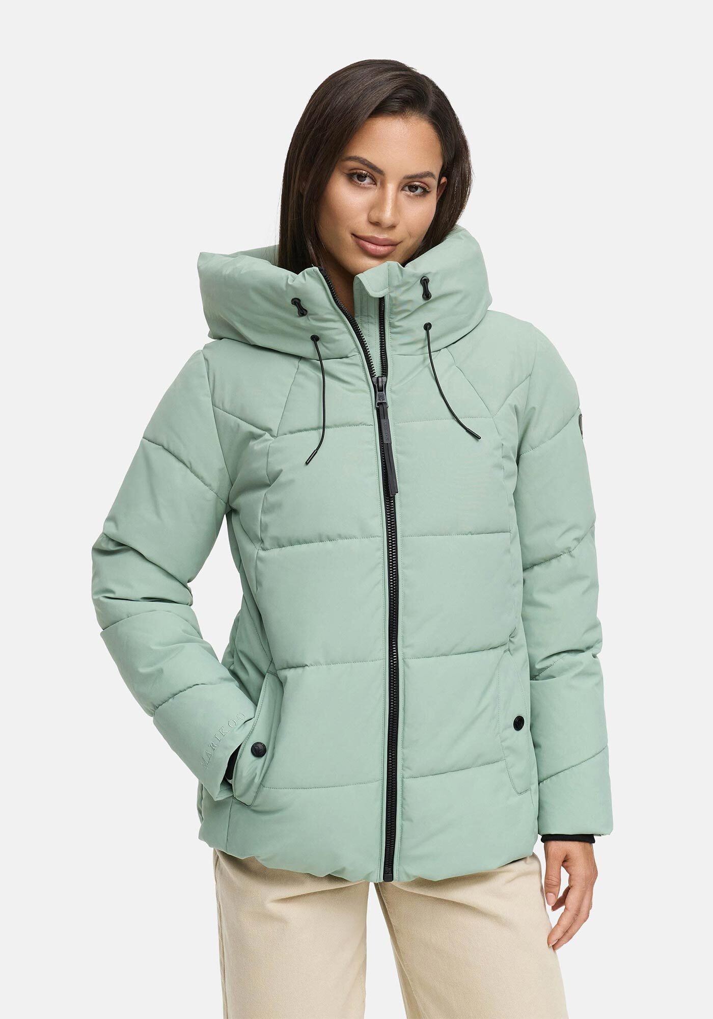 Marikoo Winterjacke »Kuscheltatze«, mit extra hohem Kragen