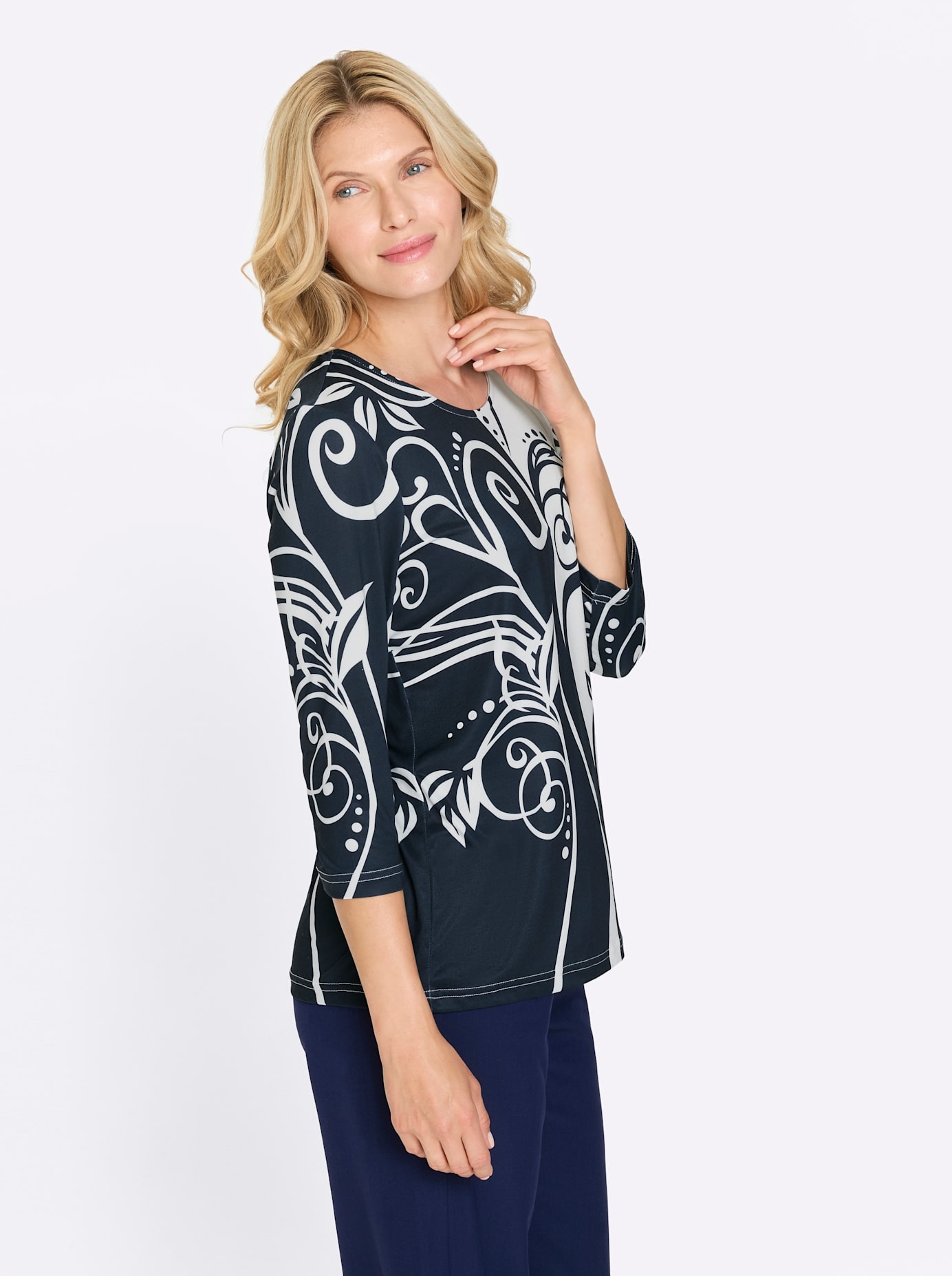 Classic Basics 3/4-Arm-Shirt »Rundhals-Shirt« 1 tlg.