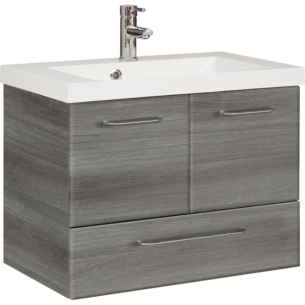 Saphir Waschtisch »Quickset Mineralmarmor-Waschtisch mit Unterschrank, 74 cm breit«