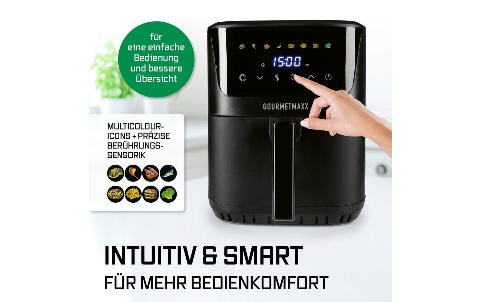 GOURMETmaxx Heißluftfritteuse »6,5 l« 1600 W