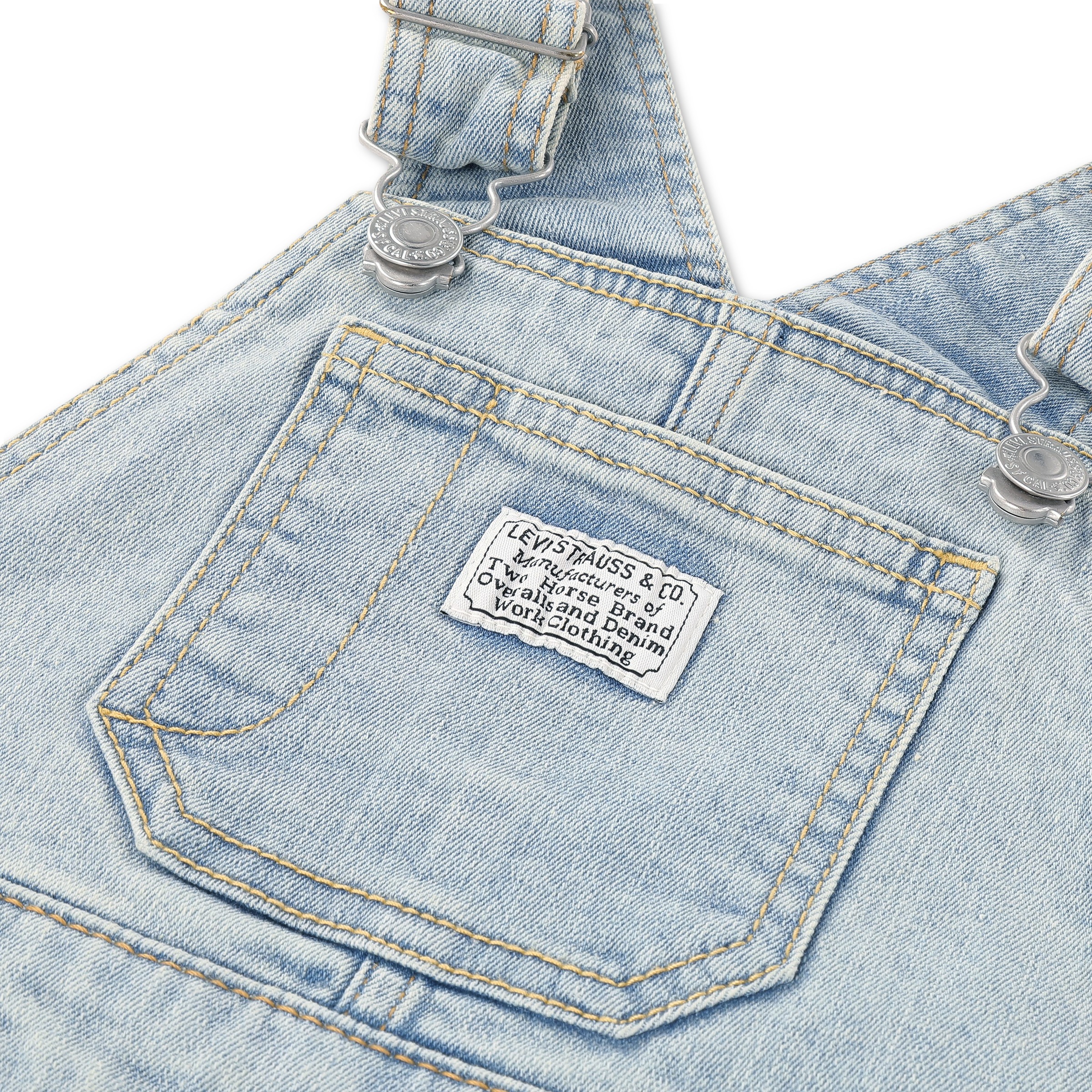 Levi's® Kids Jeanslatzhose »LVN DENIM OVERALL« wickelfreundliche Knopföffnung, Regular Fit