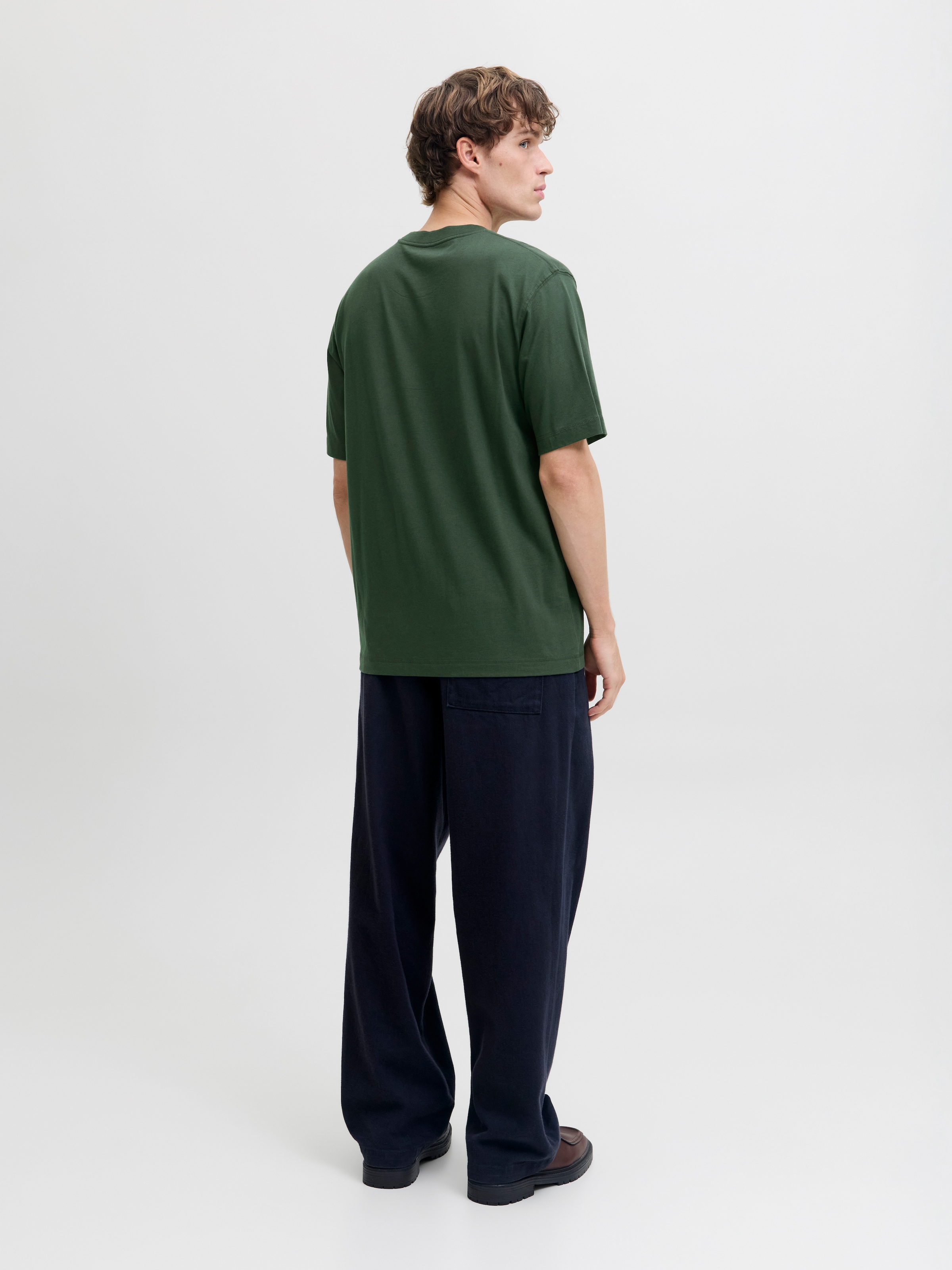 Jack & Jones Kurzarmshirt »JORNORREBRO EMB TEE SS CREW NECK NOOS« mit Logo Print