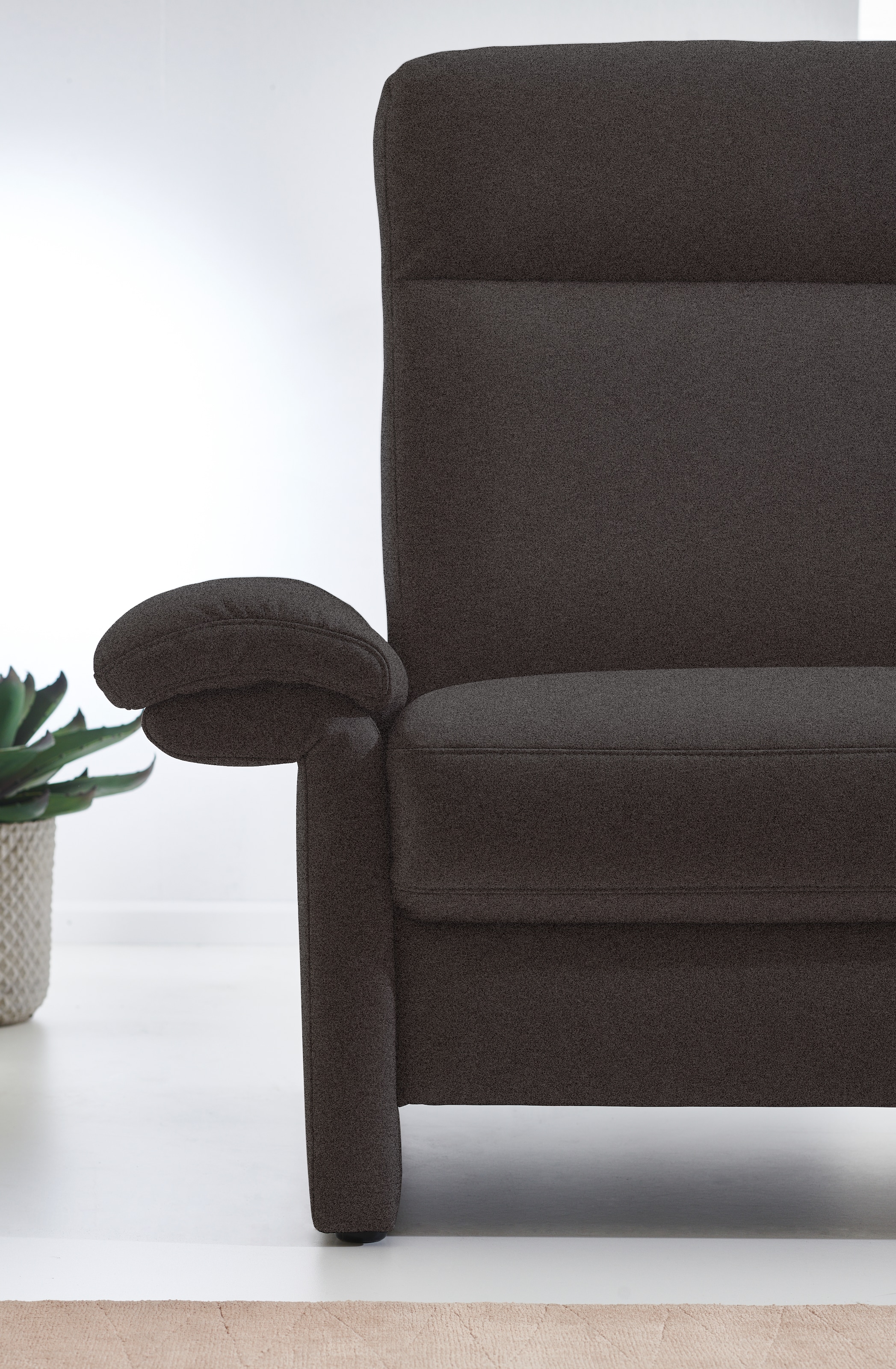 Places of Style 2,5-Sitzer »Senise, Breite 186 cm, Armteilverstellung, Federkern«, wahlweise auch mit Relaxfunktion auf beiden Seiten