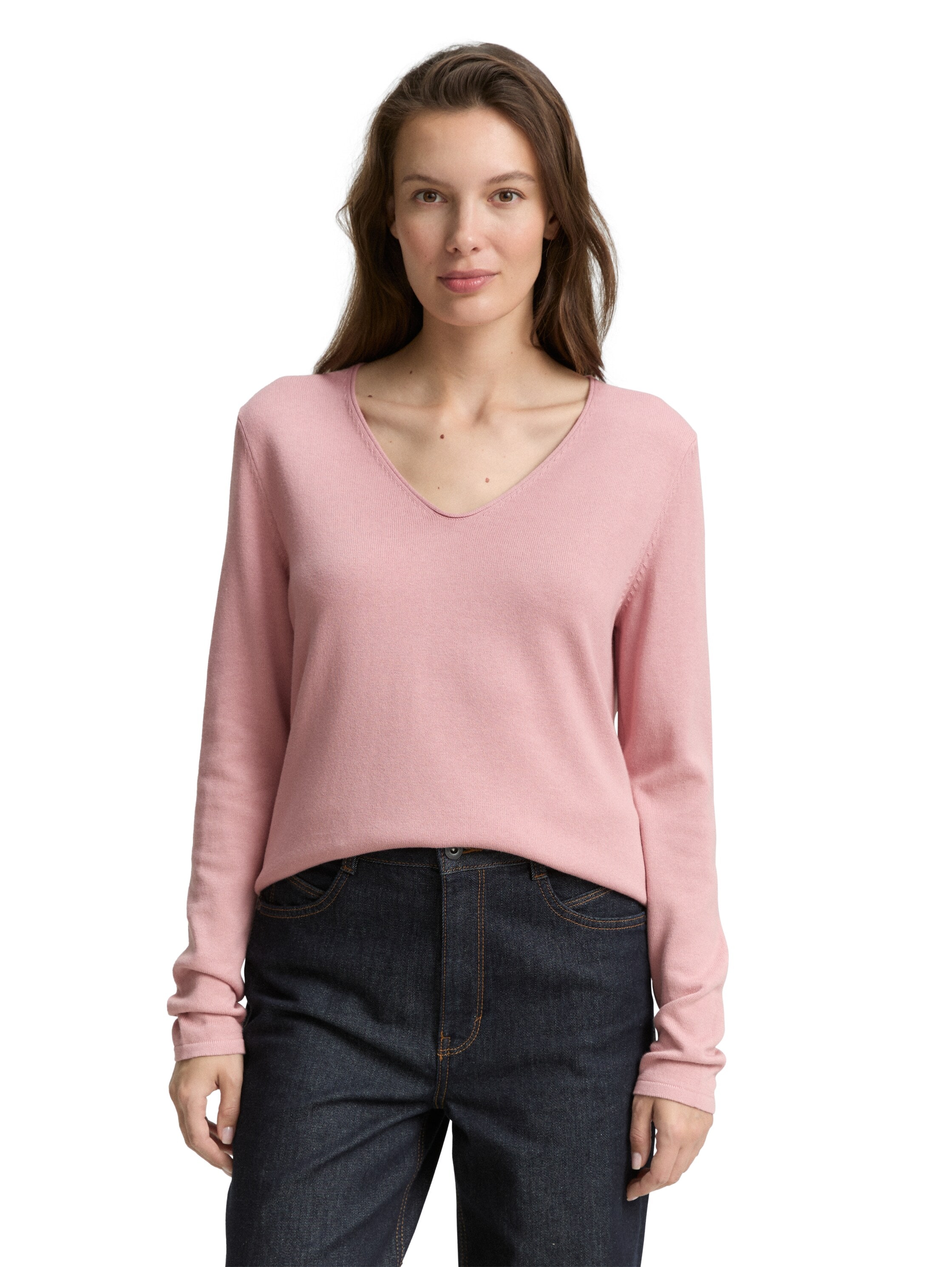 TOM TAILOR V-Ausschnitt-Pullover, mit V-Ausschnitt günstig online kaufen