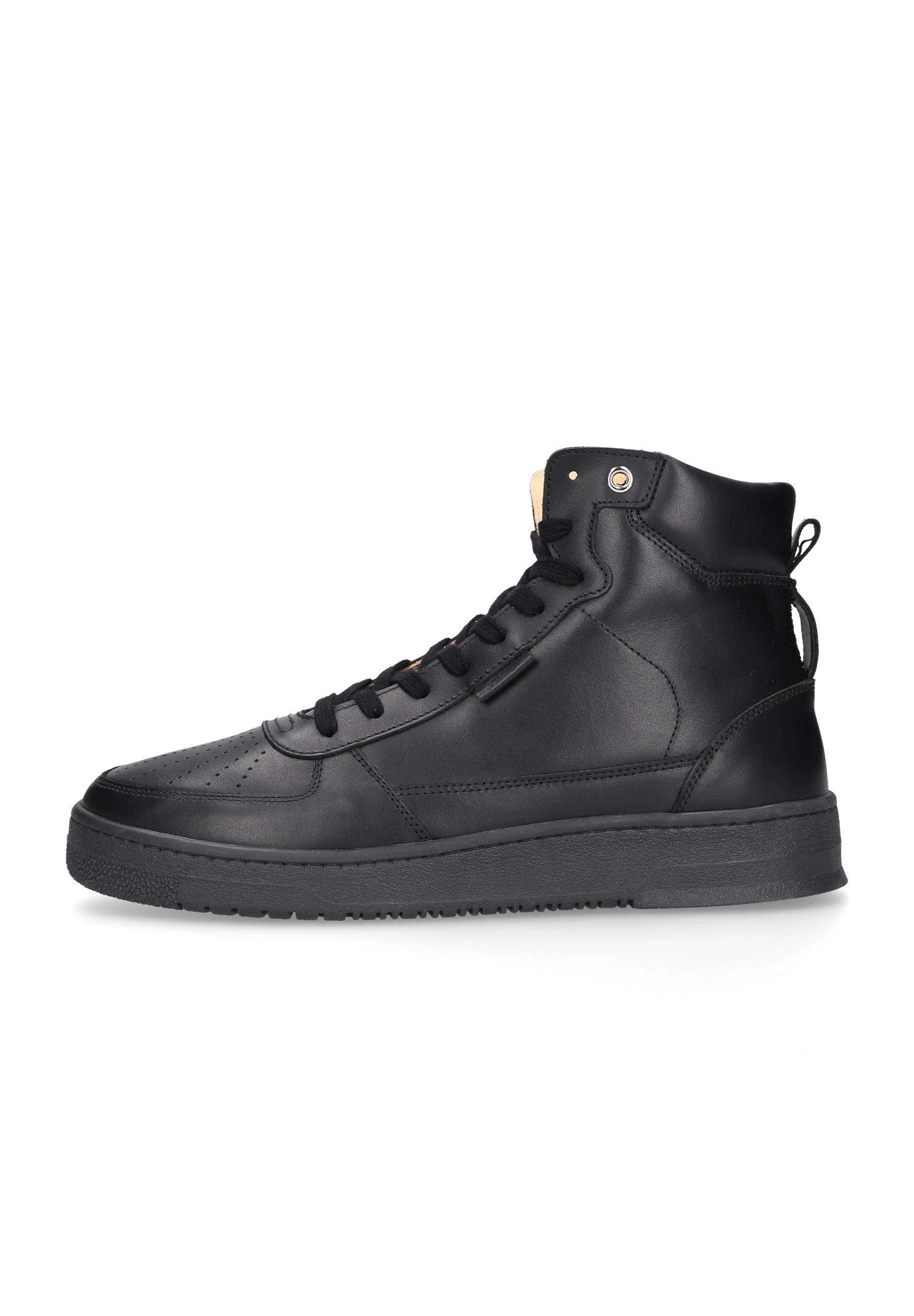 N91 "Bball Hi M AB" Halbschuh Leder handgefertigt, sportlicher Freizeitschuh Herren