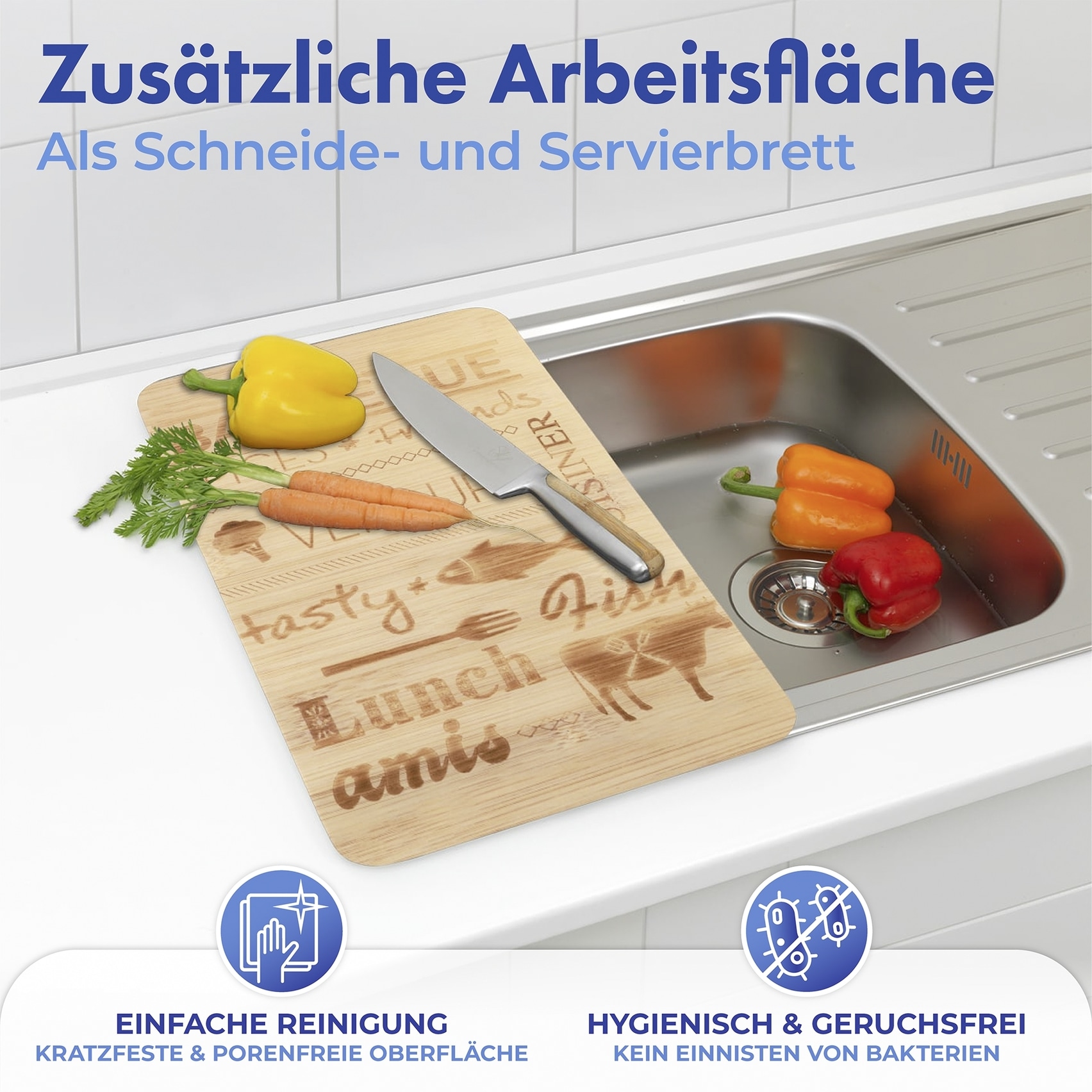 Maximex Herd-Abdeckplatte »Universal Modell BARBECUE«, (Set, 2 tlg.), für Induktions-, Glaskeramik-, Elektro- und Gasherde, höhenverstellbar