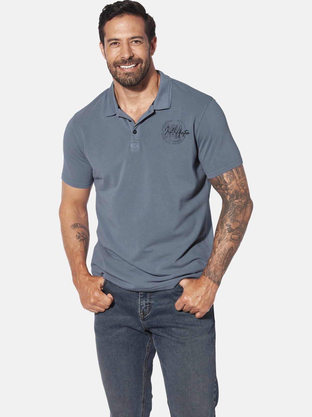Jan Vanderstorm Poloshirt "Poloshirt BRORTE" 1 Stk. günstig online kaufen