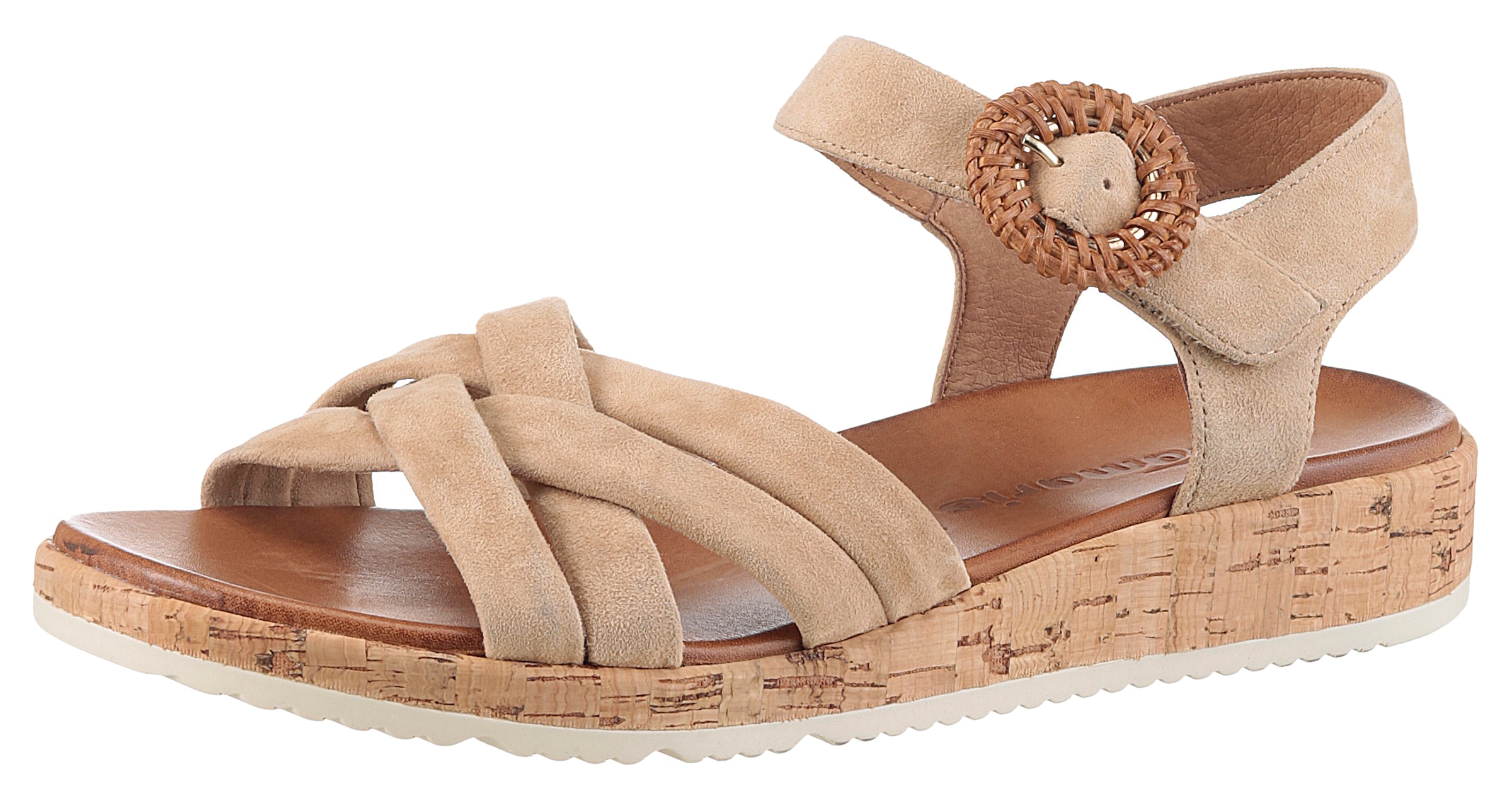 Tamaris Sandalette, Plateau, Sommerschuh, Riemchensandale mit hübscher Zier günstig online kaufen