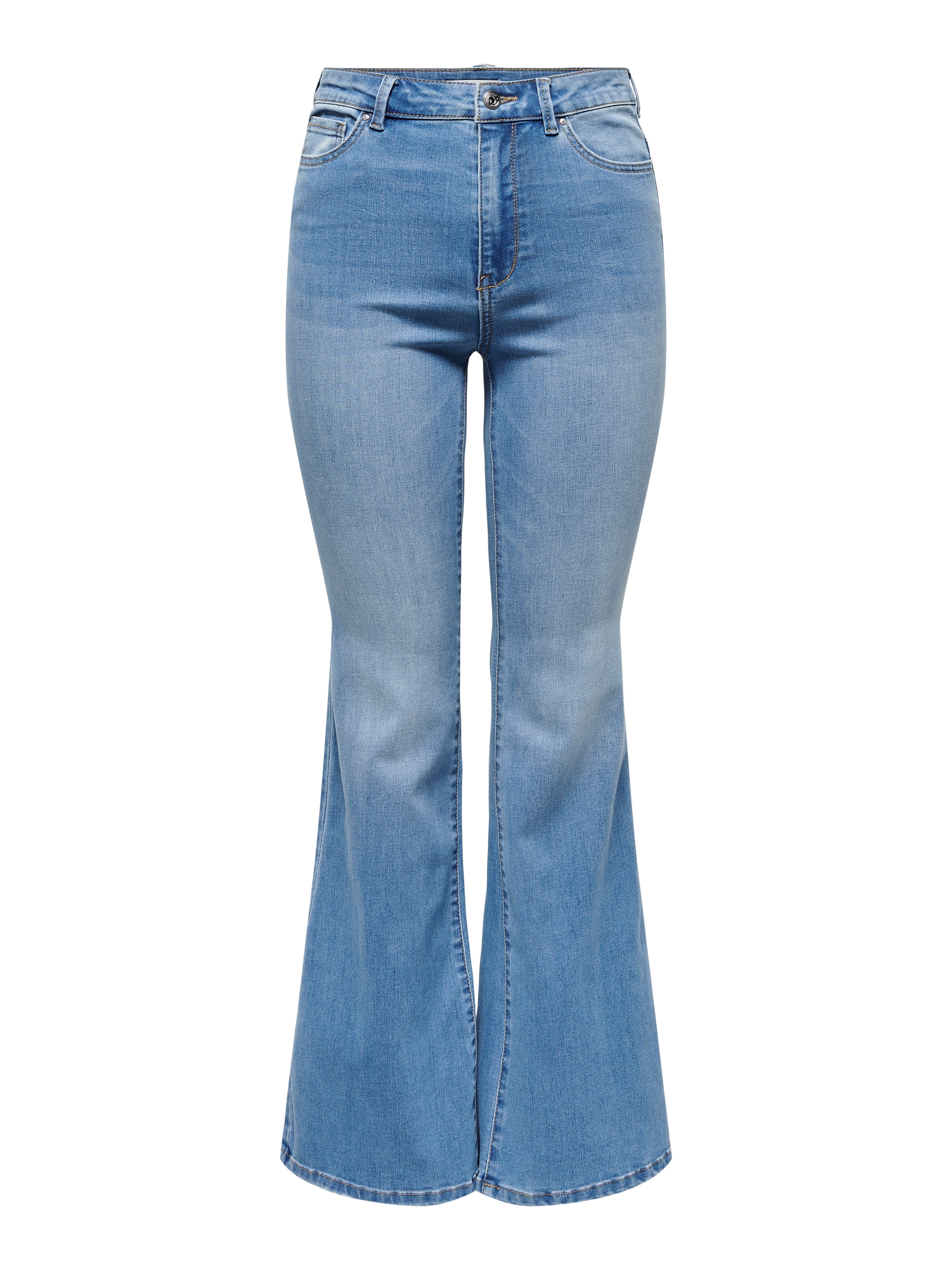 ONLY Bootcut-Jeans "ONLLUSH MW RETRO FLARED DNM" Materialmix, bootcut fit, günstig online kaufen