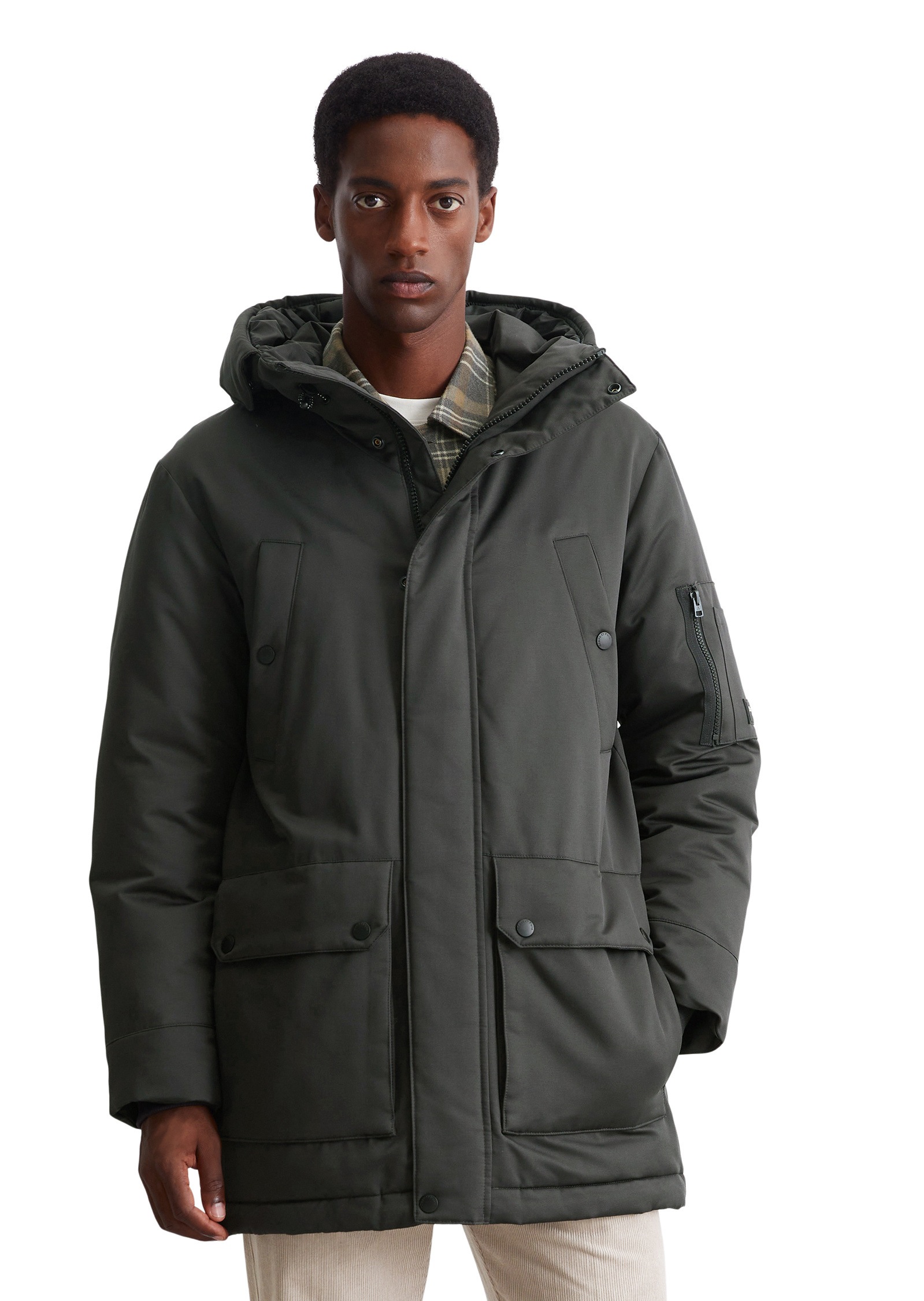 Marc O'Polo Outdoorjacke »aus wasserabweisendem Mi...