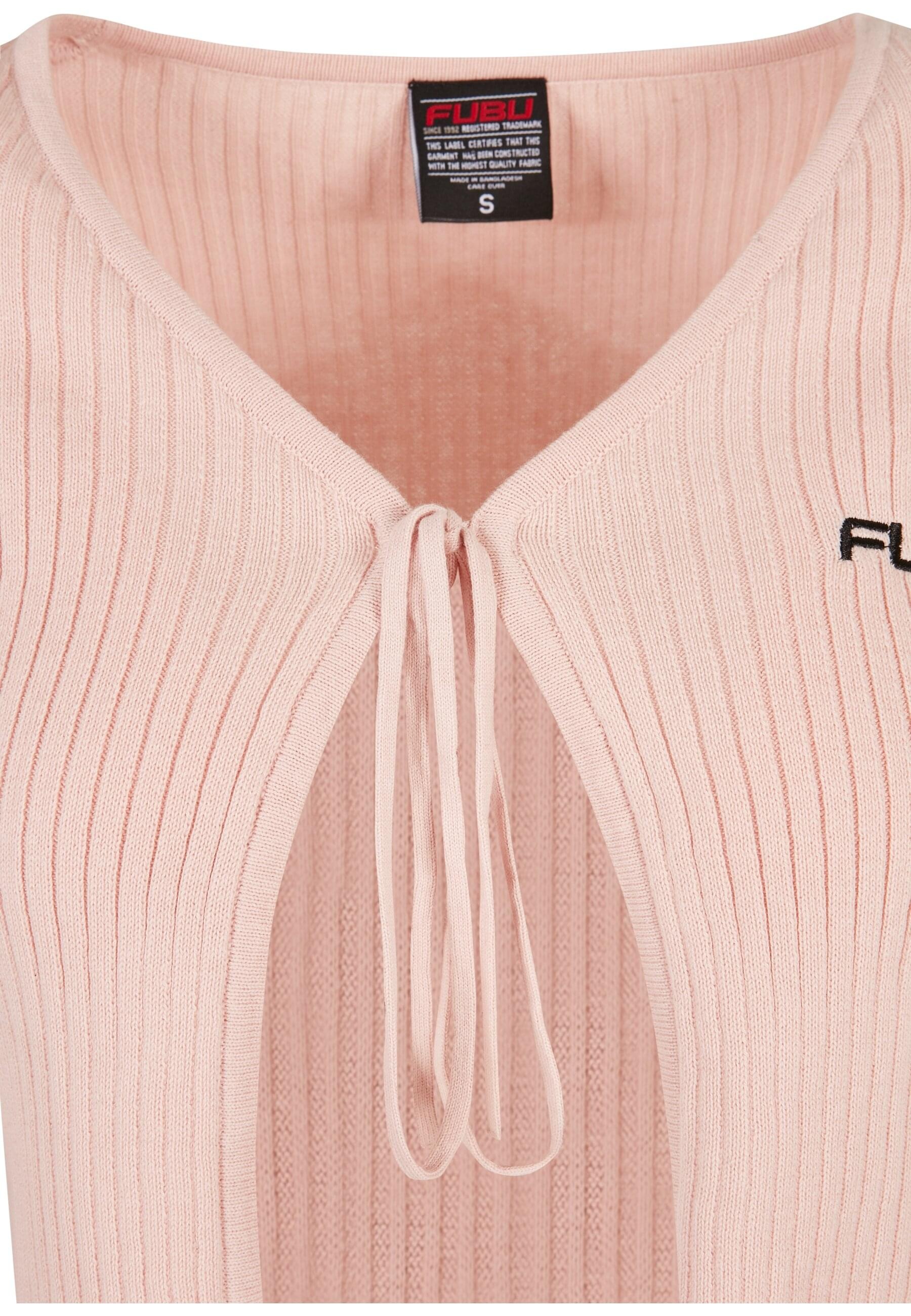 Fubu Outdoorjacke »Fubu Damen FW222-016-1, Corporate Rib Knit Bolero rose« 1 Stk. tlg. ohne Kapuze