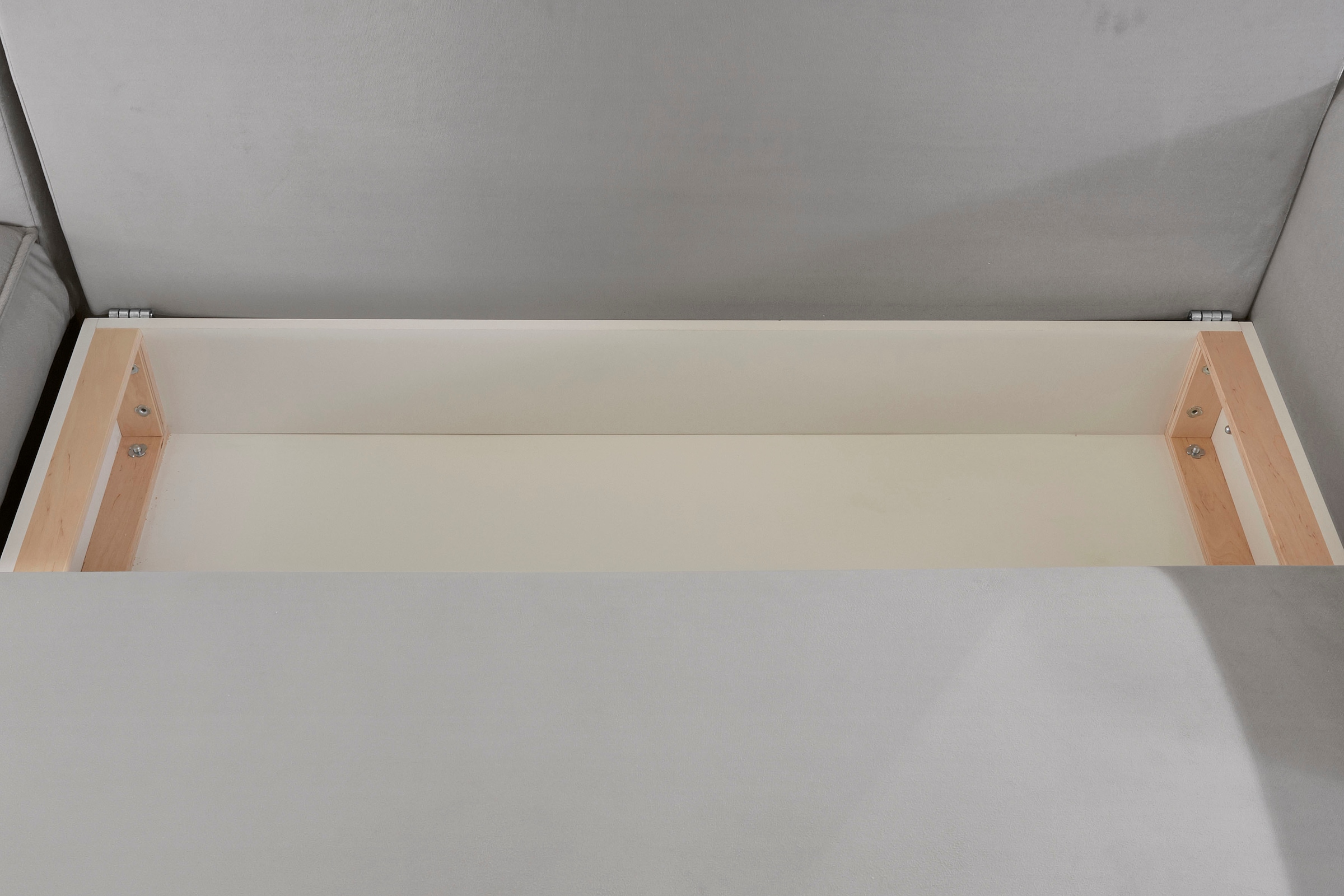 INOSIGN Ecksofa »Marva L-Form«, incl. Bettfunktion und Bettkasten, Federkern