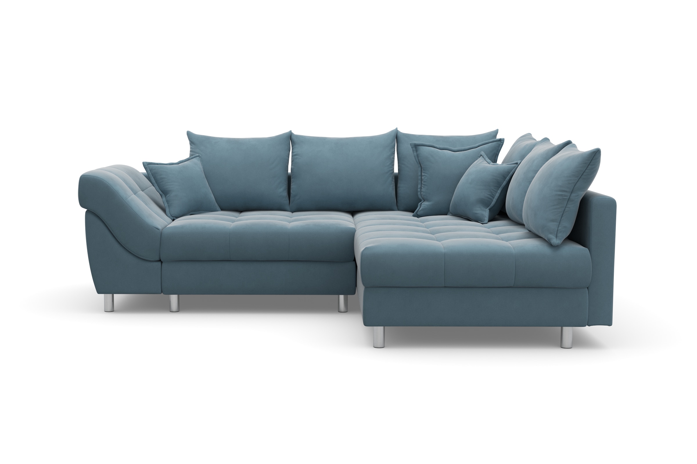 COLLECTION AB Ecksofa Joseli,  mit Zier- und Rückenkissen, komfortable Schanzen-Armlehne