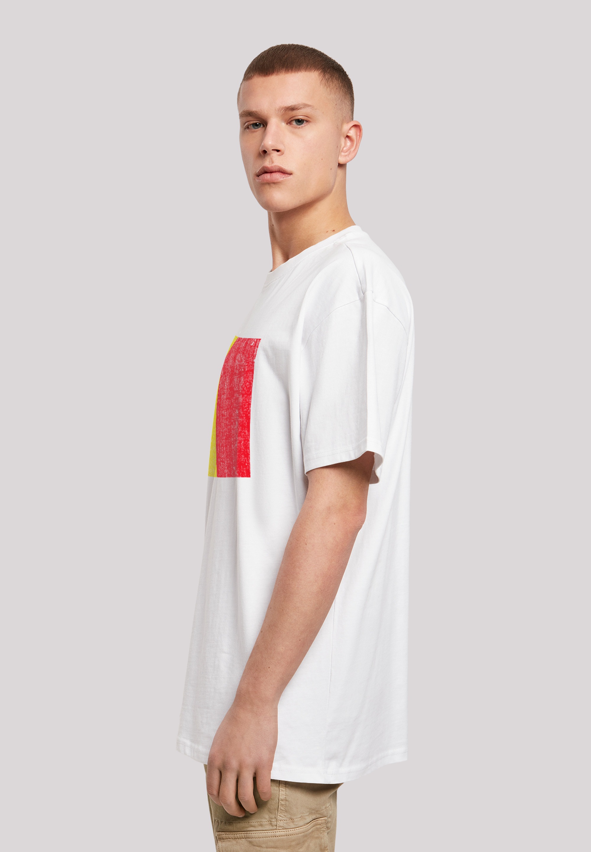 F4NT4STIC T-Shirt »Belgium Belgien Flagge«, Print
