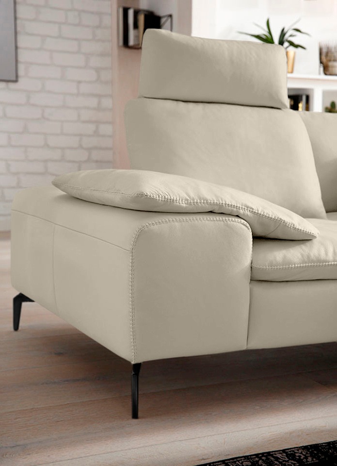 Thumbnail - W.SCHILLIG Ecksofa "valentinoo, Designsofa, elegant und bequem, L-Form", (Set), mit Sitztiefenverstellung, Breite 318 cm