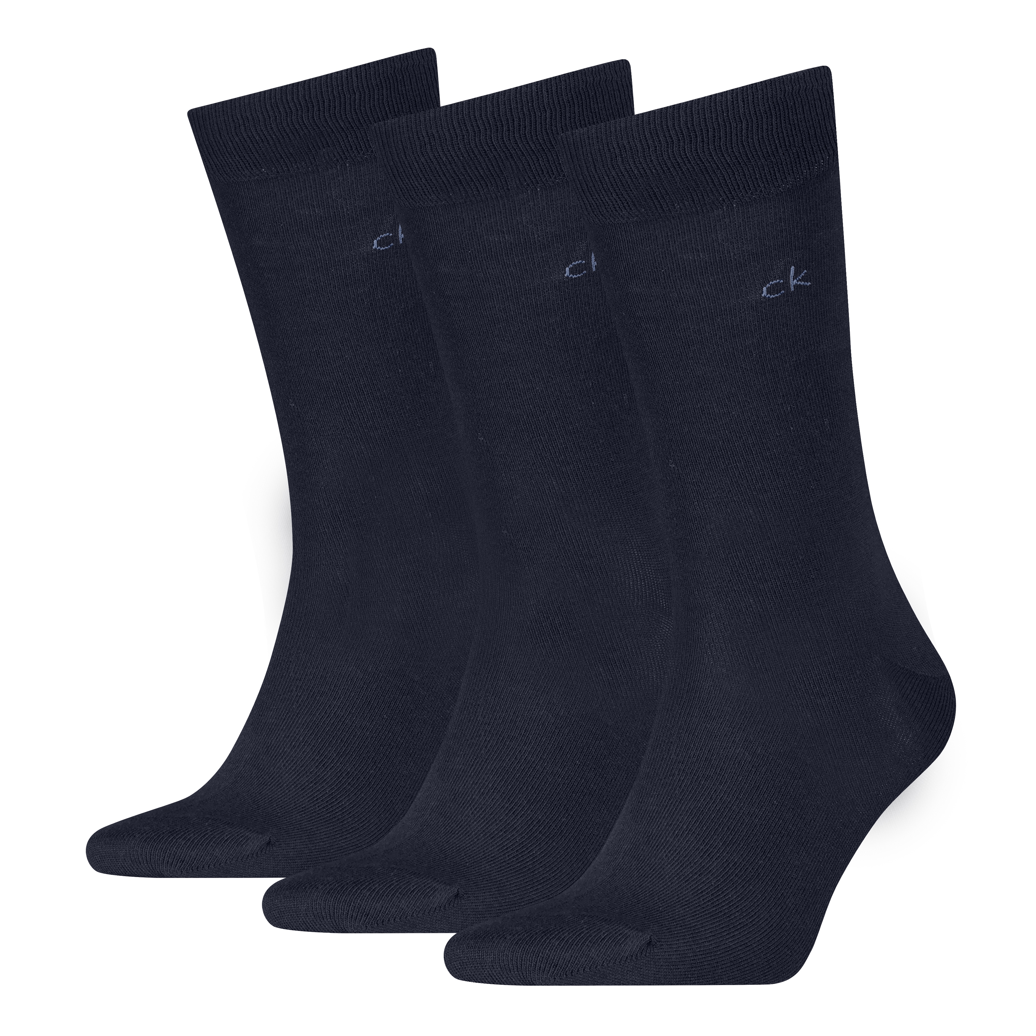 Calvin Klein 1100000002199 "CK MEN SOCK" 3 Paar, uni, Cotton-Mix, breiter Bund