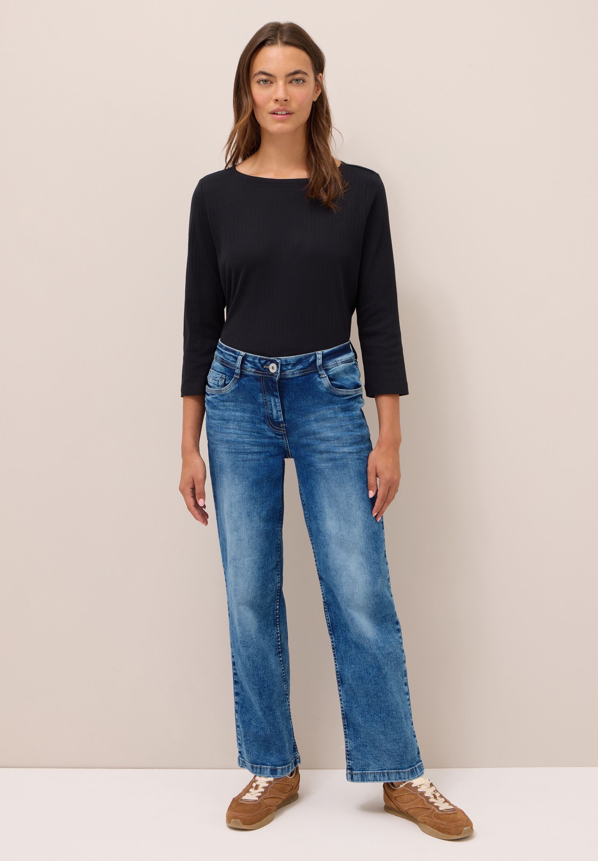 STREET ONE Loose-fit-Jeans, High Waist