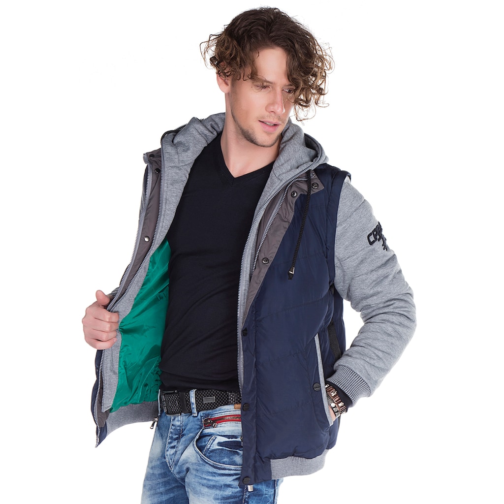 Cipo & Baxx Outdoorjacke, in 2-in-1-Optik