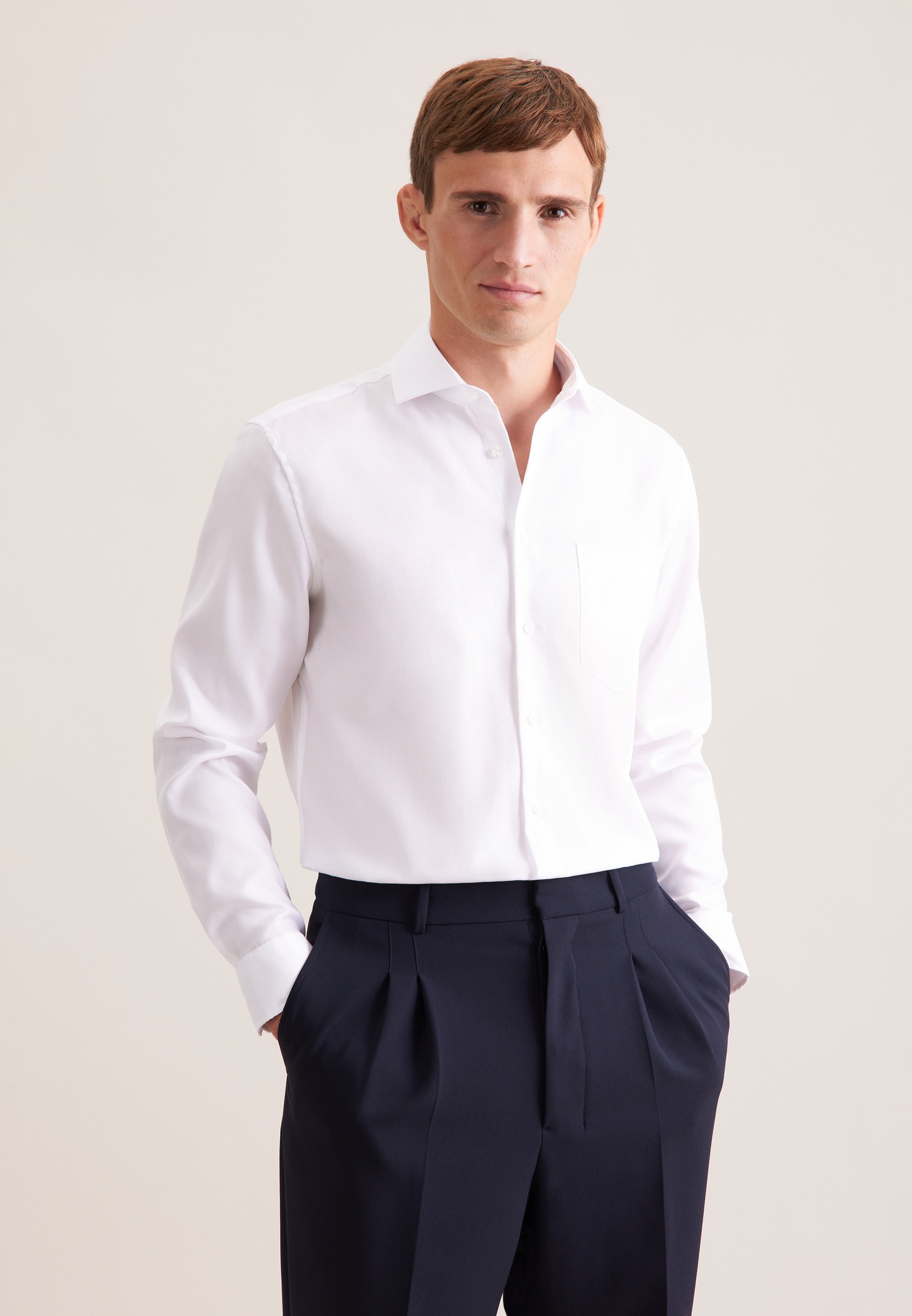 Seidensticker Regular Fit Shirt White Men 10