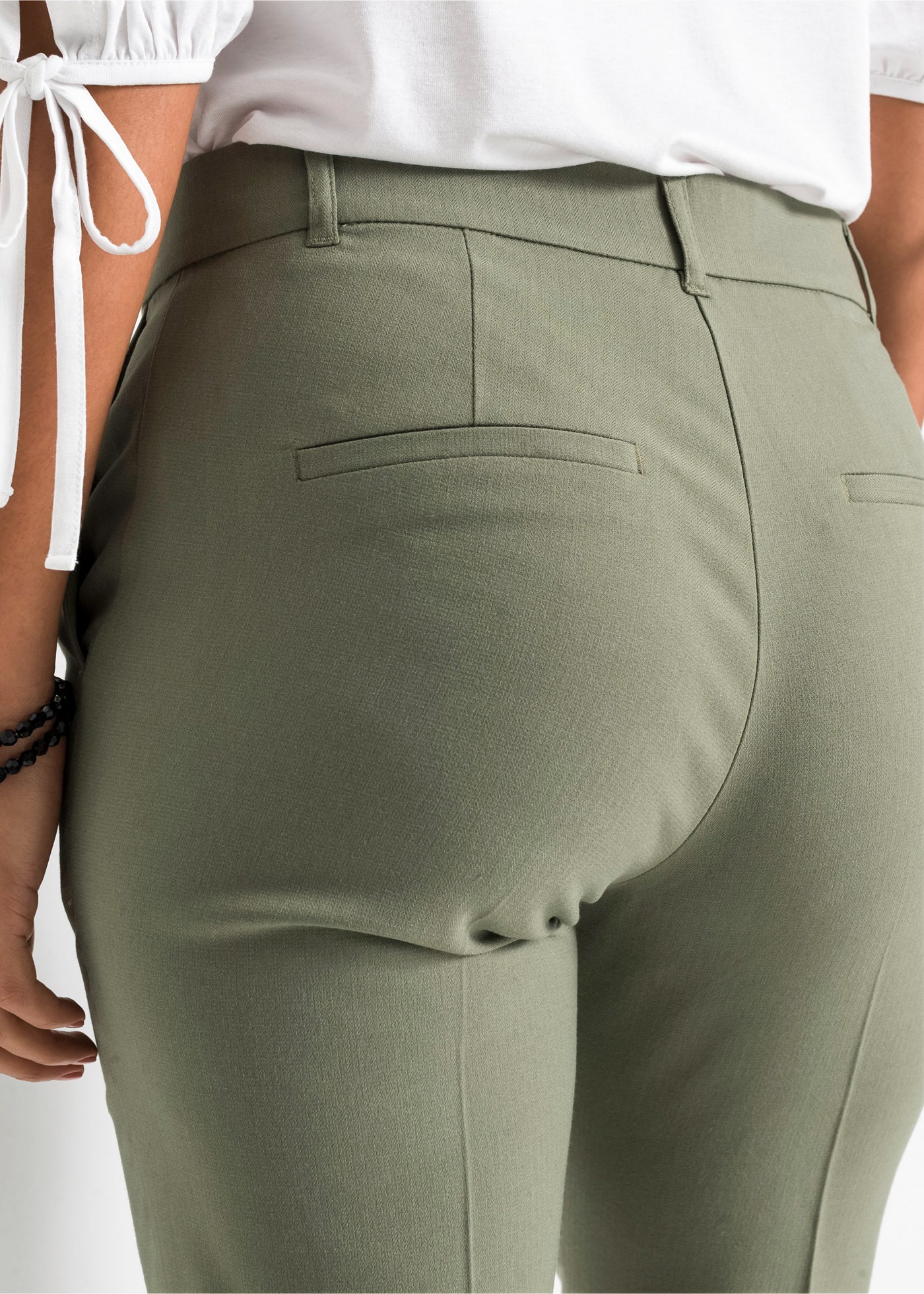 bonprix Anzughose »Anzugshose«  aus Polyester, Viskose und Elasthan, schmale Passform