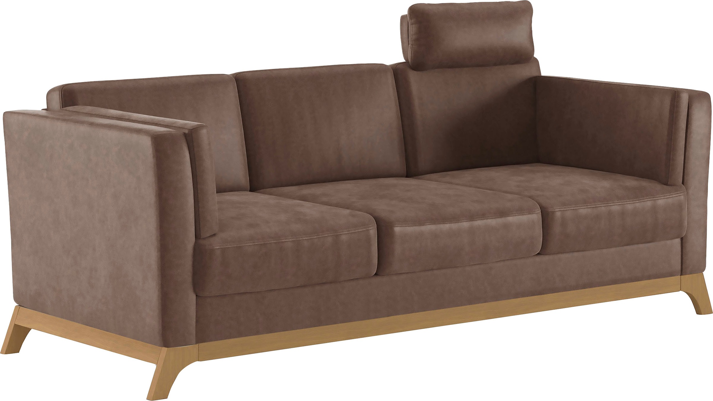 Thumbnail - Home affaire 3-Sitzer "Viva" mit Holzrahmen aus Eiche