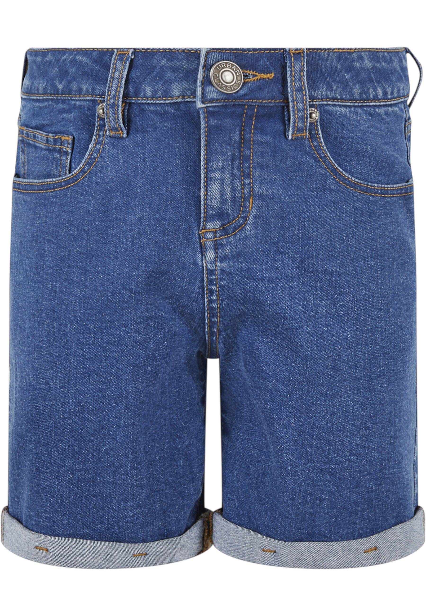 URBAN CLASSICS Shorts "Urban Classics Damen Girls Organic Stretch Denim 5 Pocket Shorts"