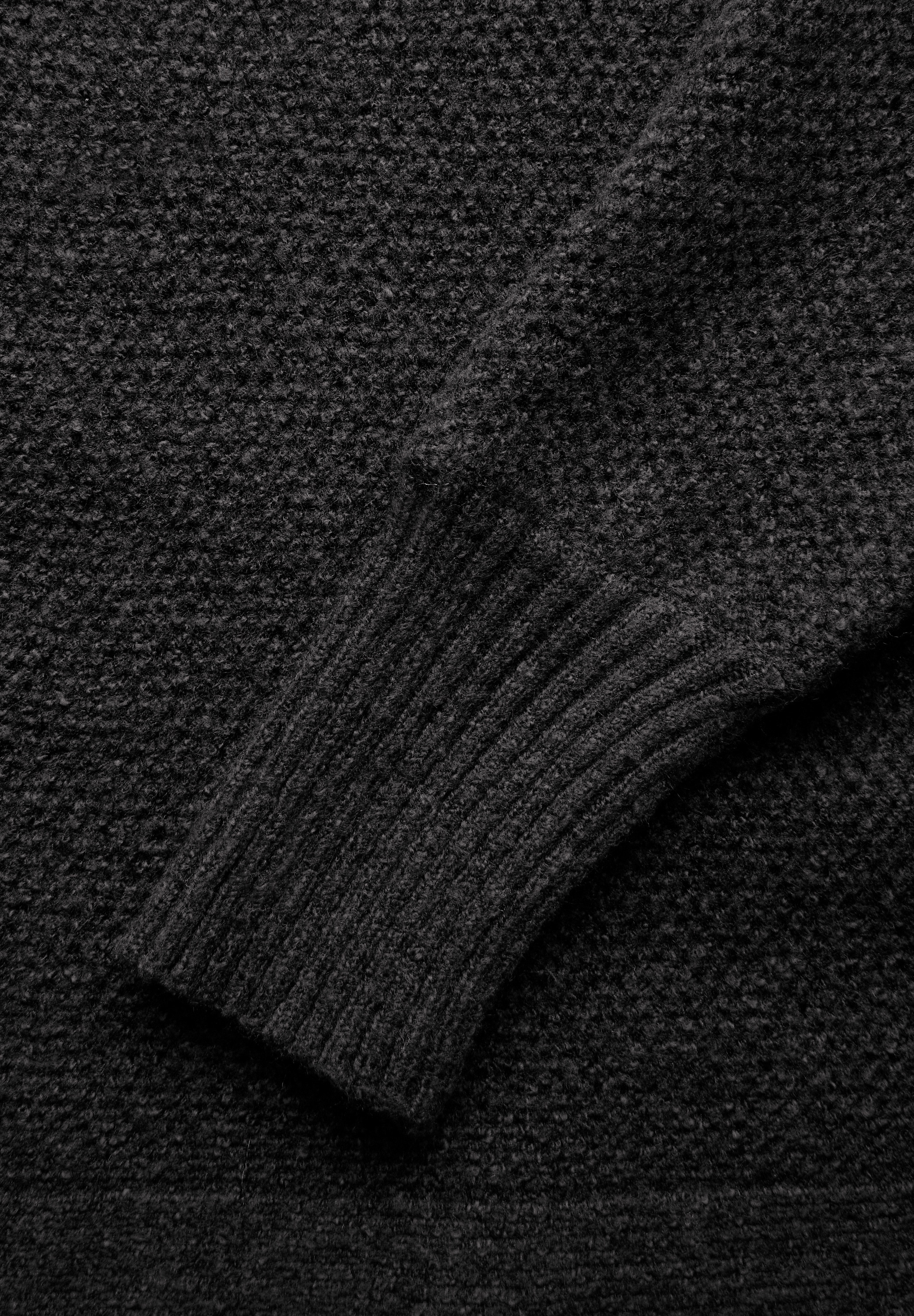 STREET ONE Strickpullover, mit Materialmix