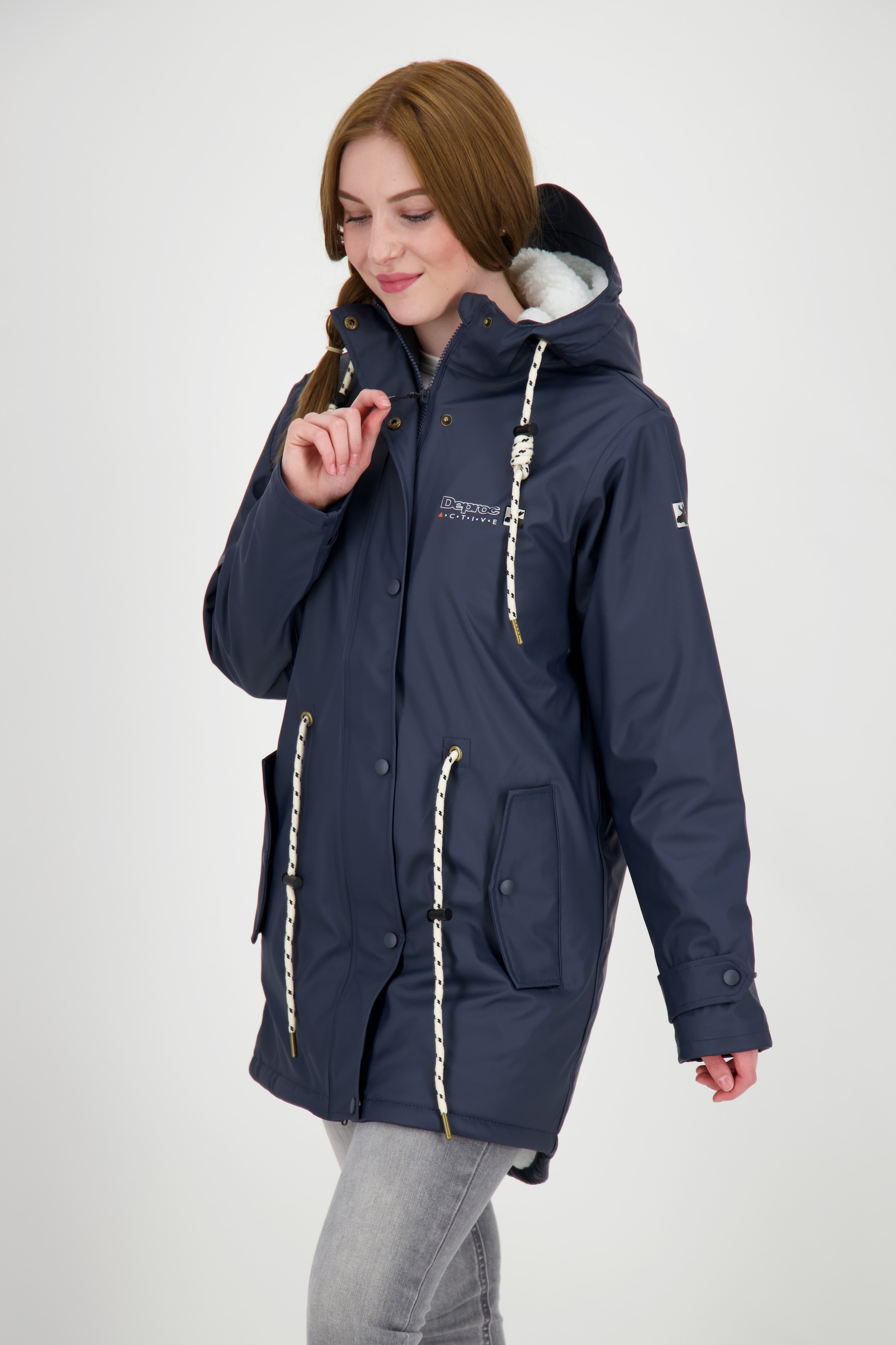 DEPROC Active Regenjacke »Friesennerz ELLESMERE II CLASSIC«, auch in Großen Größen erhältlich