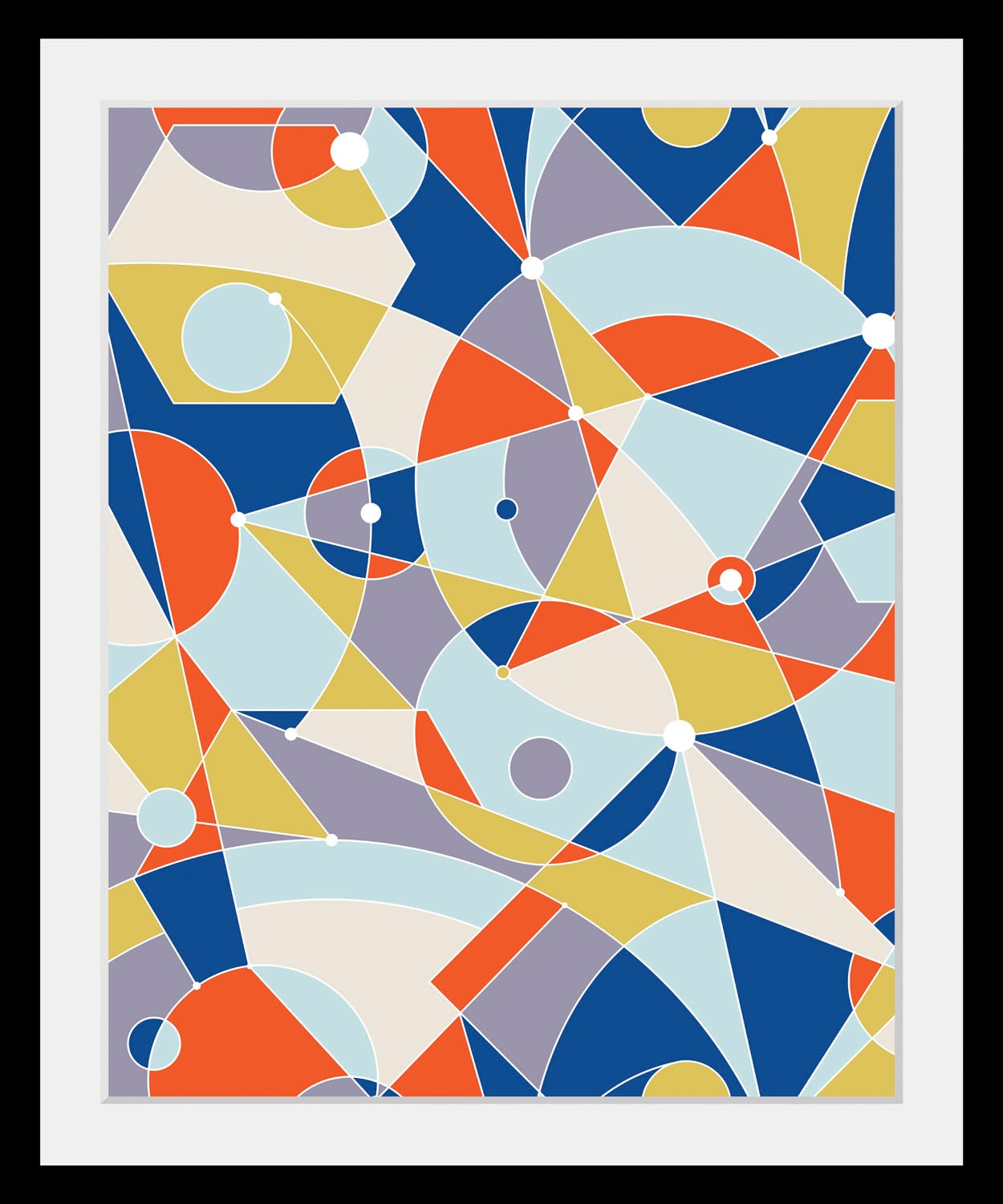 queence Bild »Selena«, Abstrakt-Kunst-Figuren-Zeichen, (1 St.), HD Premium Poster-Druck inkl. Holzrahmen