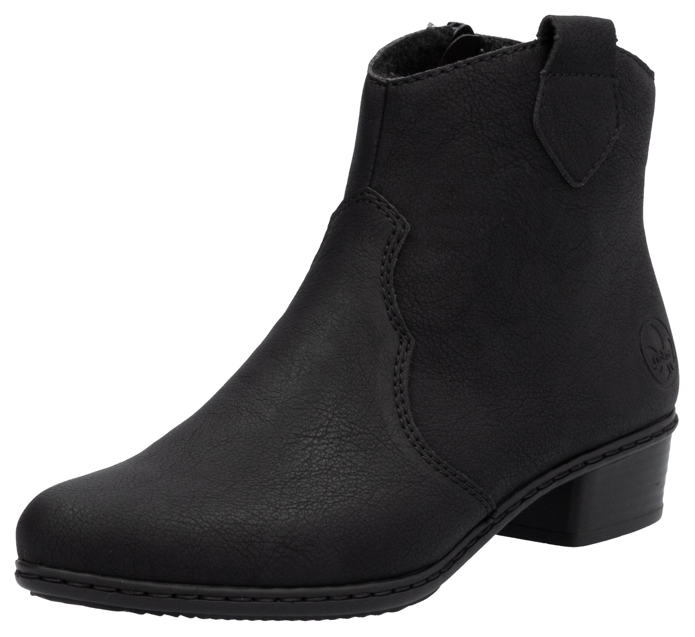 Rieker Westernstiefelette, Stiefelette, Cowboyboots, Blockabsatz, mit Innenreißverschluss