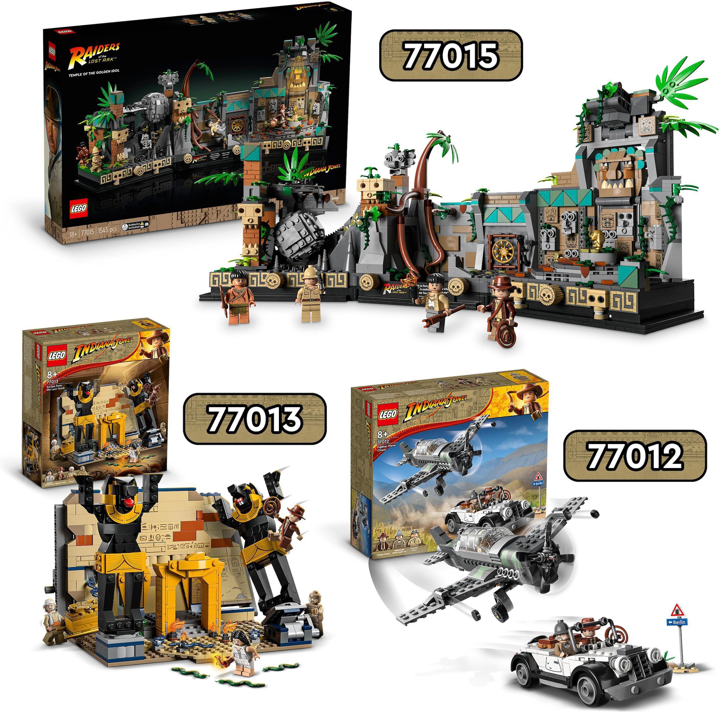 LEGO® Konstruktionsspielsteine »Flucht vor dem Jagdflugzeug (77012), LEGO® Indiana Jones«, (387 St.), Made in Europe