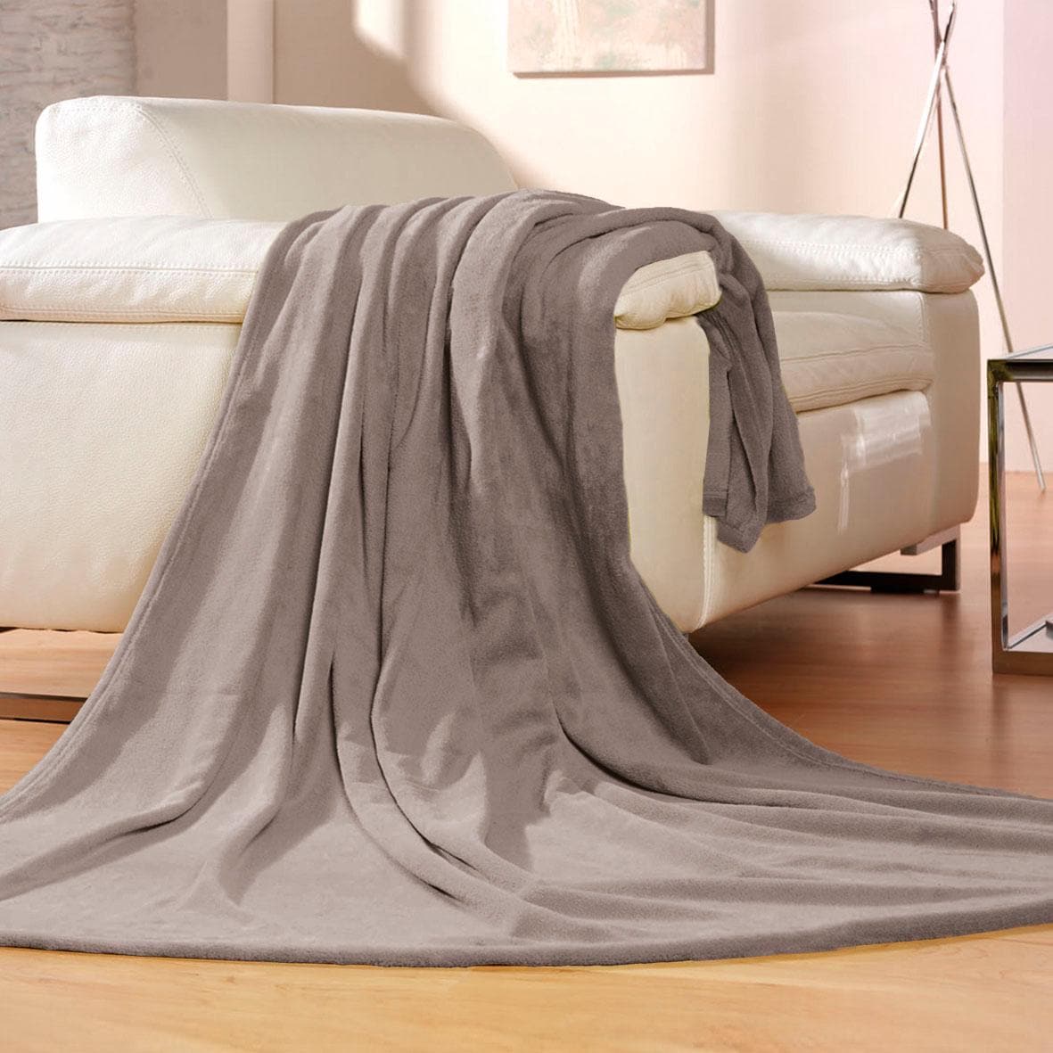 Gözze Wohndecke »Memphis« in tollen Unifarben, Kuscheldecke