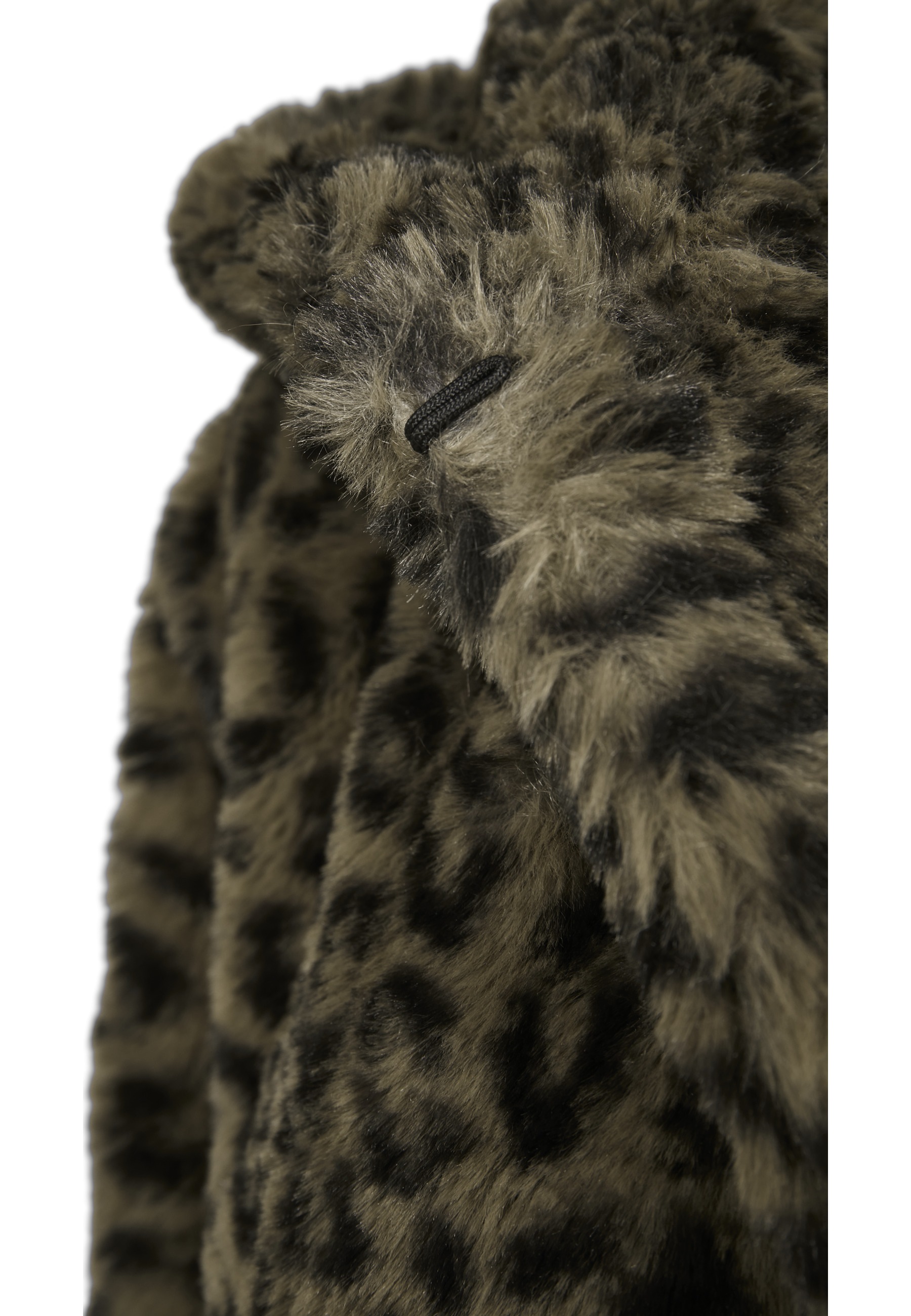 URBAN CLASSICS Parka »Urban Classics Damen Ladies Leo Teddy Coat« 1 Stk. tlg. mit Kapuze
