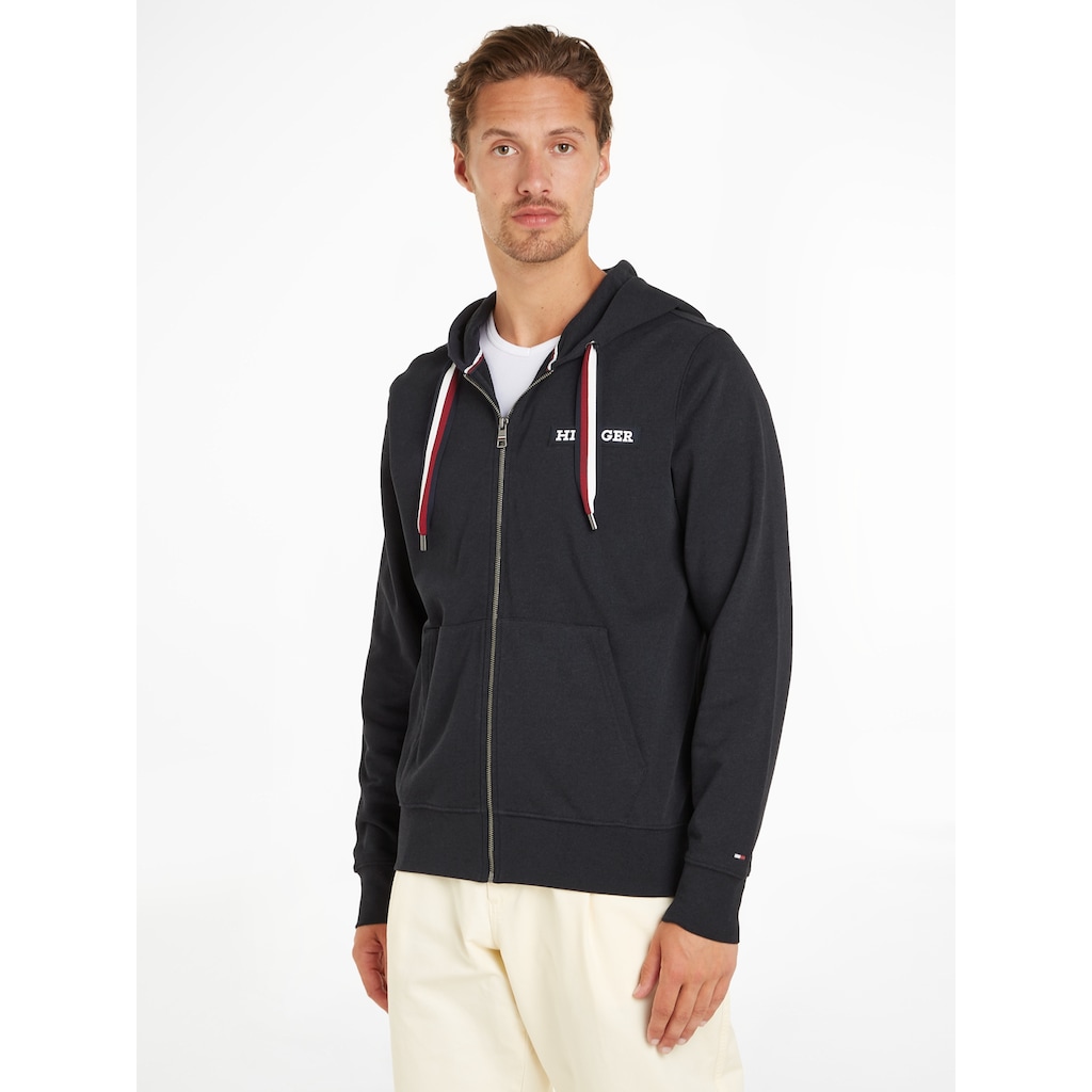 Tommy Hilfiger Kapuzensweatjacke »GLOBAL STRIPE HOODED ZIP THRU«