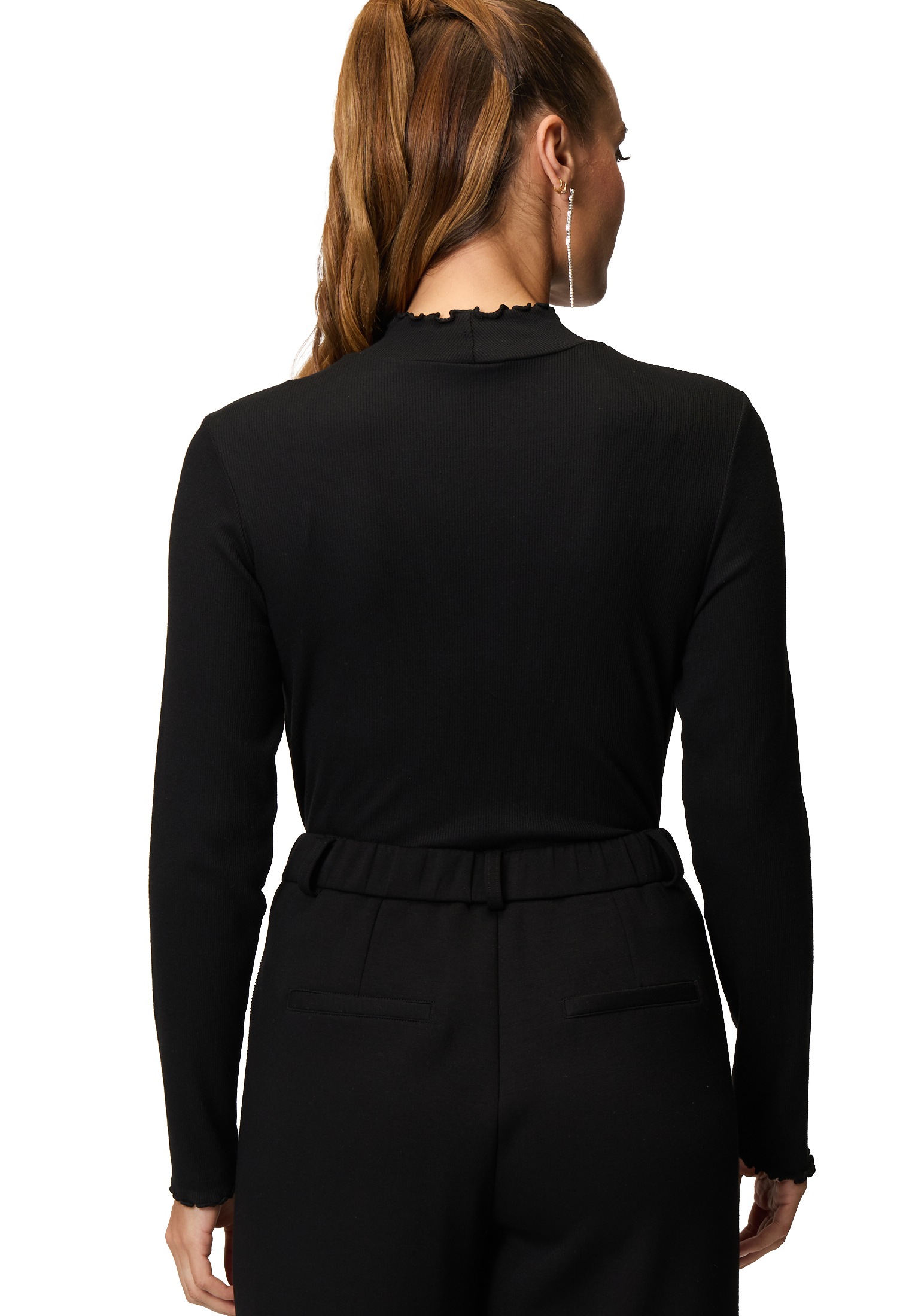 Zero Kurzarmshirt »zero Langarmshirt mit Stehkragen«, (1 tlg.), Plain/ohne Details