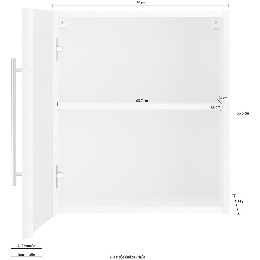 wiho Küchen Glashängeschrank »Unna«