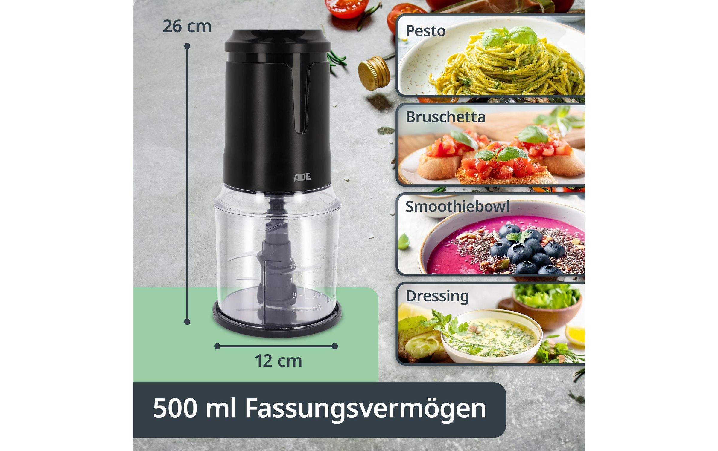 ADE Zerkleinerer »Elektrisch KG2401-1 400W 500 l«