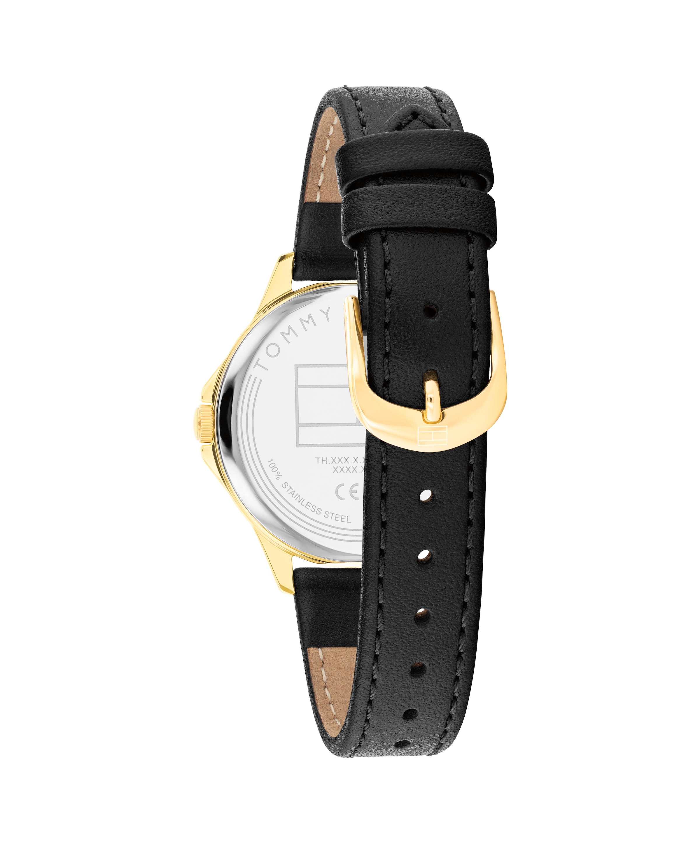 Tommy Hilfiger Quarzuhr »CHLOE« Armbanduhr, Damenuhr, Lederarmband, analog
