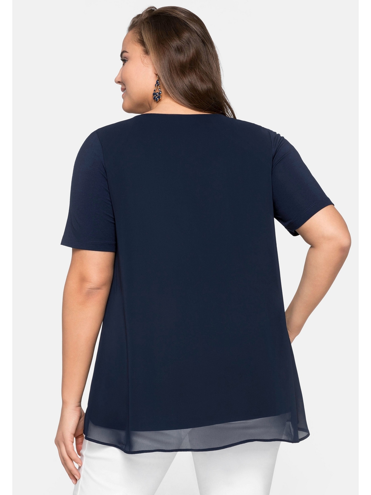 Größen«, im »Große Sheego für kaufen Blusenshirt BAUR Lagenlook |
