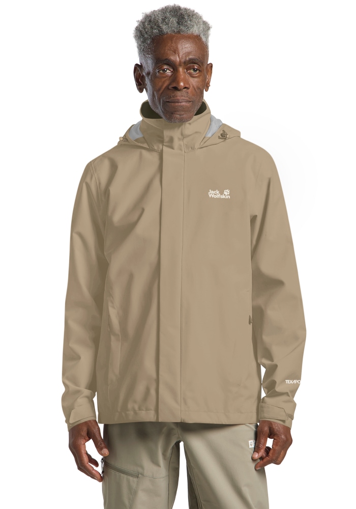 Jack Wolfskin Funktionsjacke »TRAILTIME 2L JKT M« mit Kapuze mit im Kragen verstaubarer Kapuze, wasserdicht, winddicht