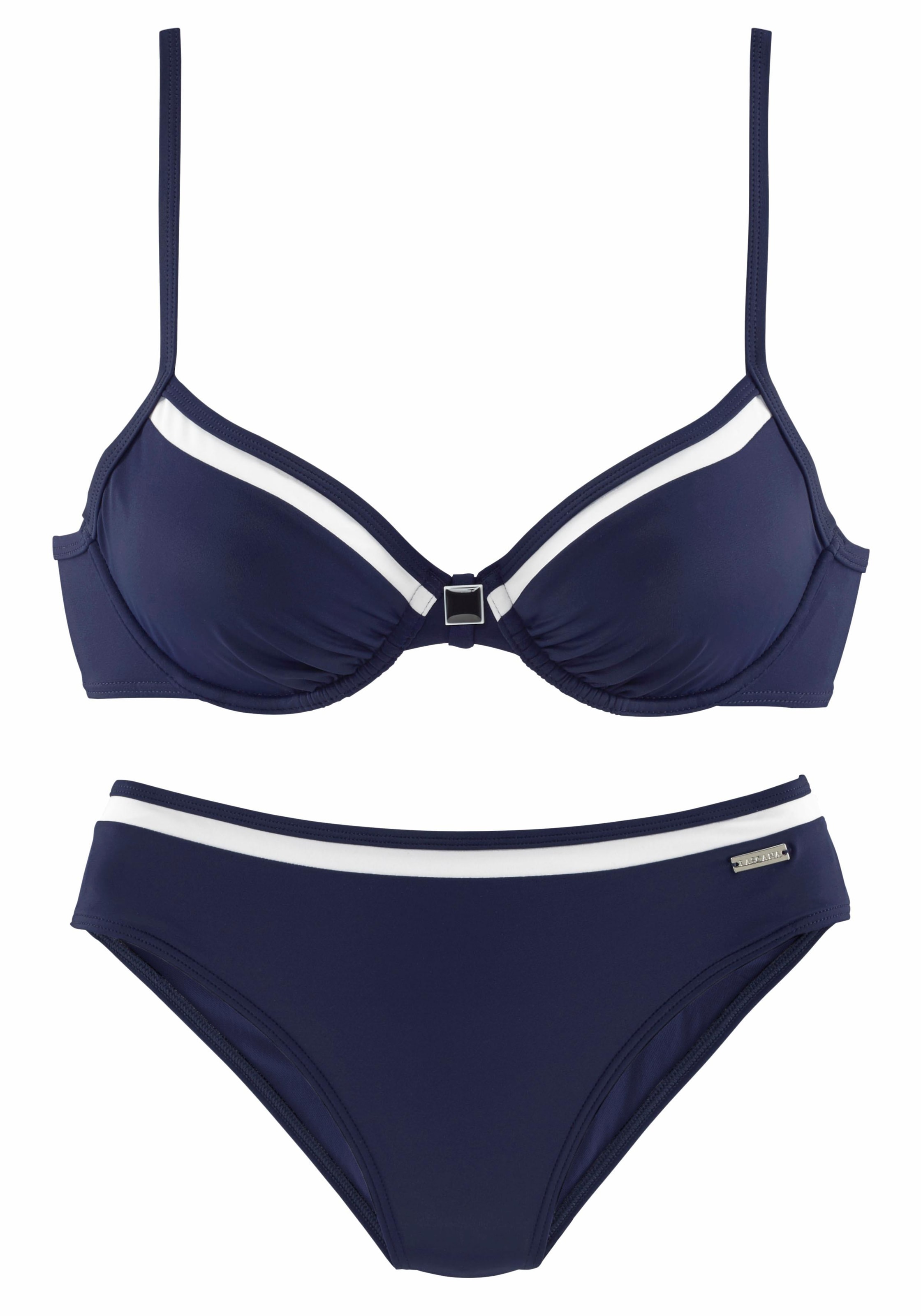LASCANA Bügel-Bikini, mit Kontrastdetails