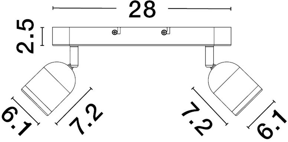 Nova Luce Deckenleuchte »ORSON« GU10 1 Stk.