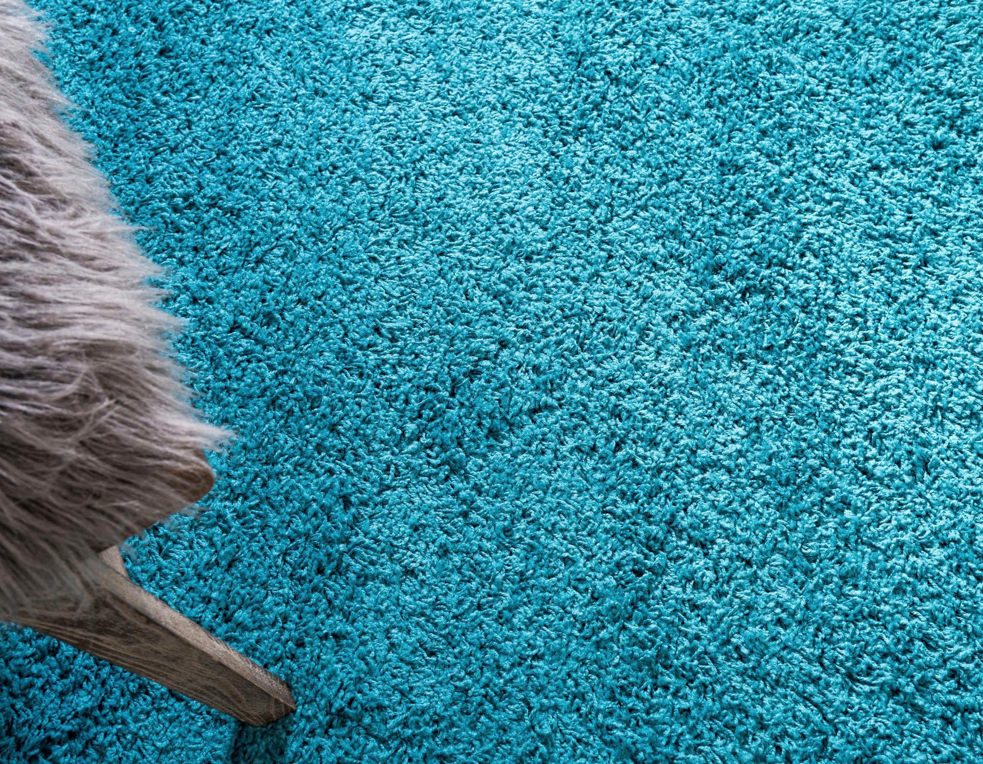 Myflair Möbel & Accessoires Hochflor-Teppich »Shaggy Shag Lagerräumung«, rechteckig, 38 mm Höhe, gewebt, Uni Farben, ideal im Wohnzimmer & Schlafzimmer