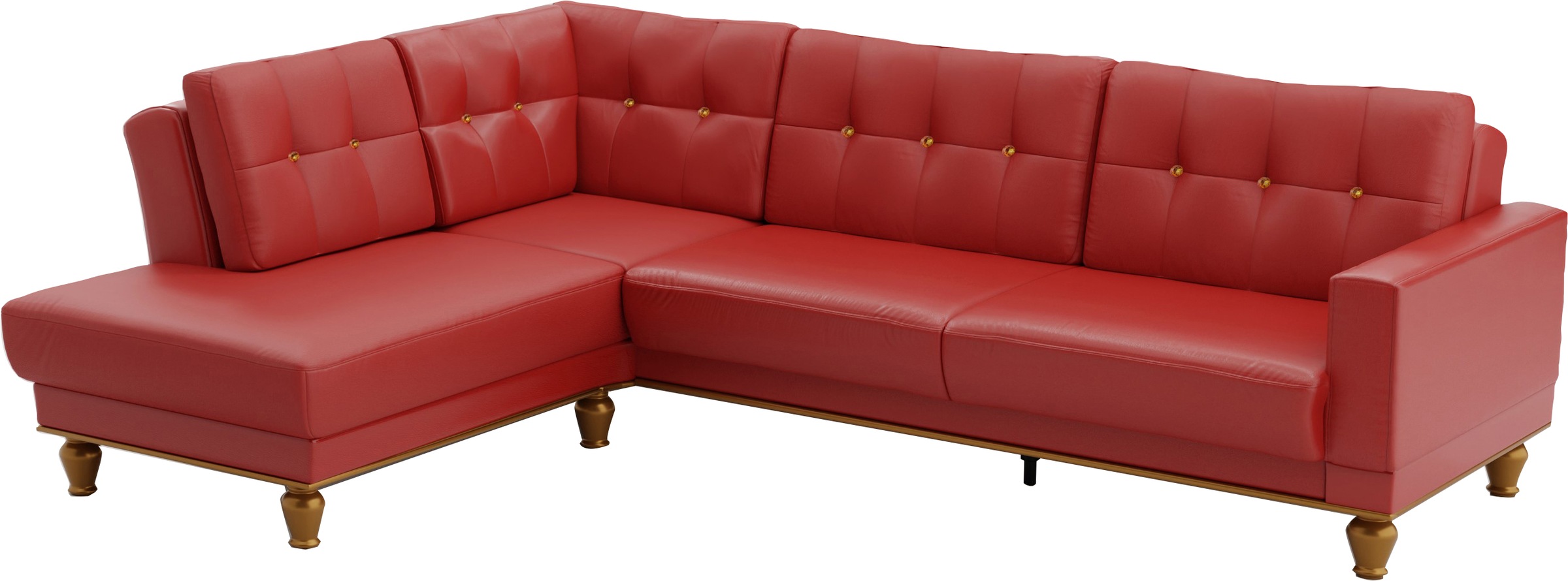 sit&more Ecksofa »Orient 5 L-Form«, mit Strass-Stein, wahlweise mit Bettfunktion und Bettkasten
